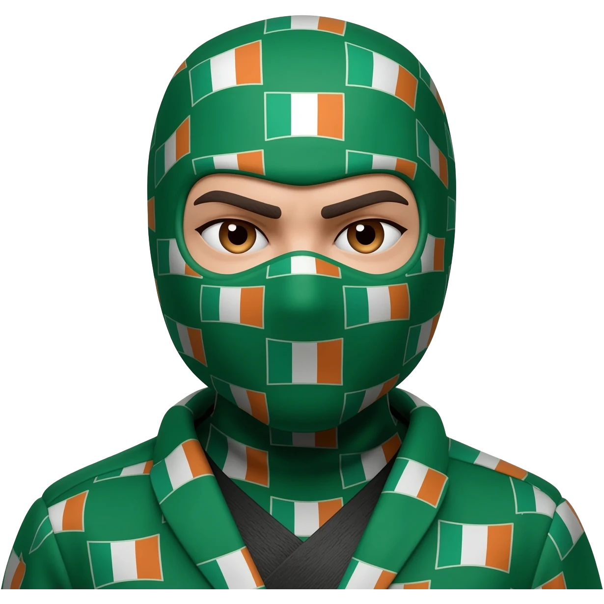 Irish flag ninja emoji