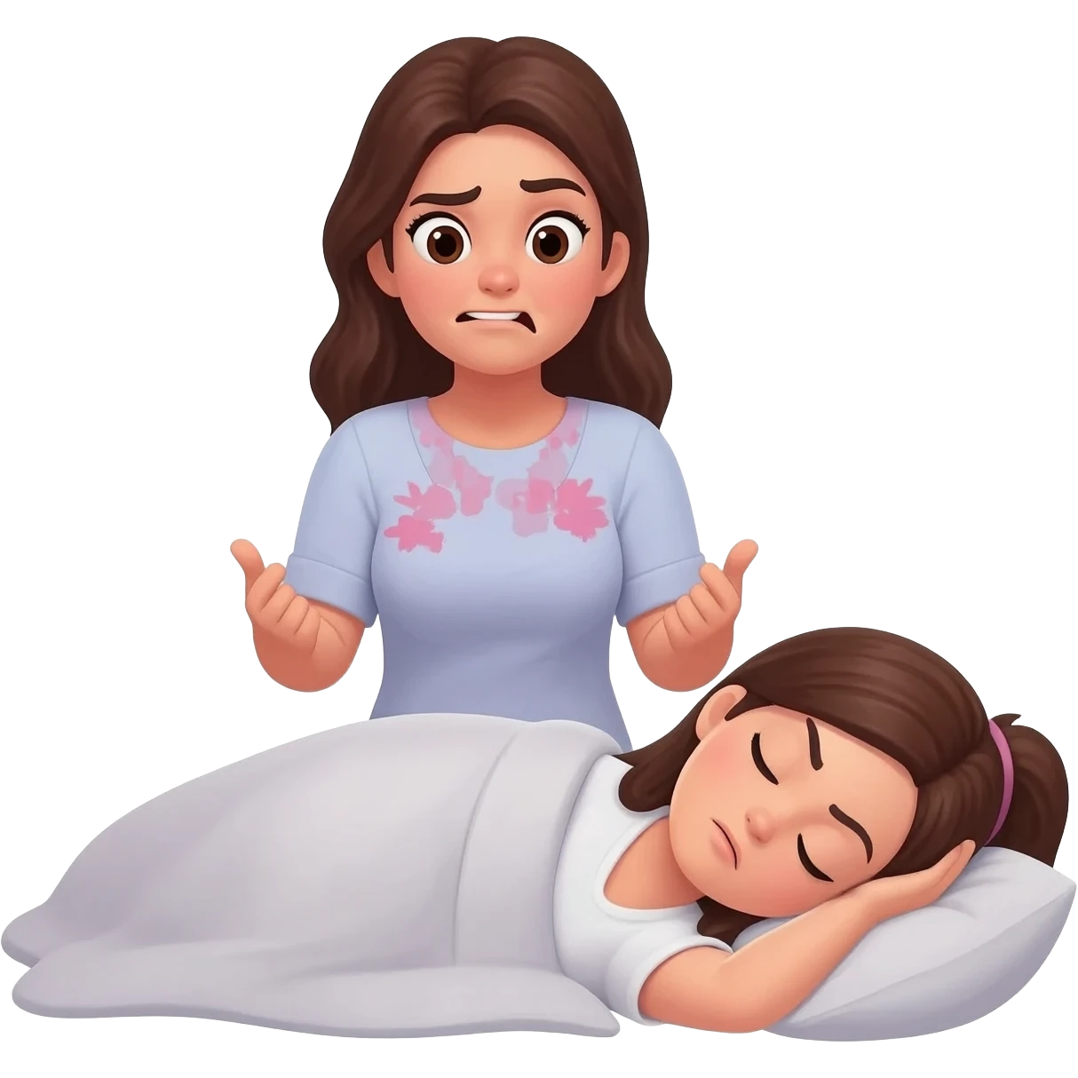 his wife angryily caught her husband sleeping with another girls emoji