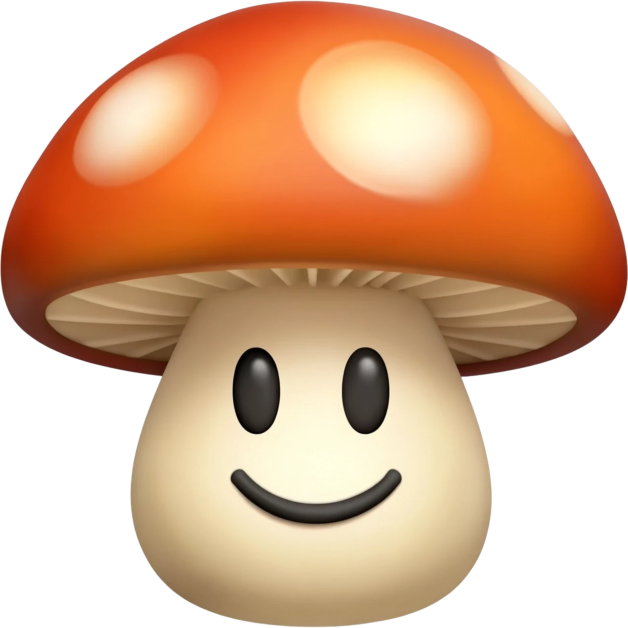 Happy sunny mushroom emoji