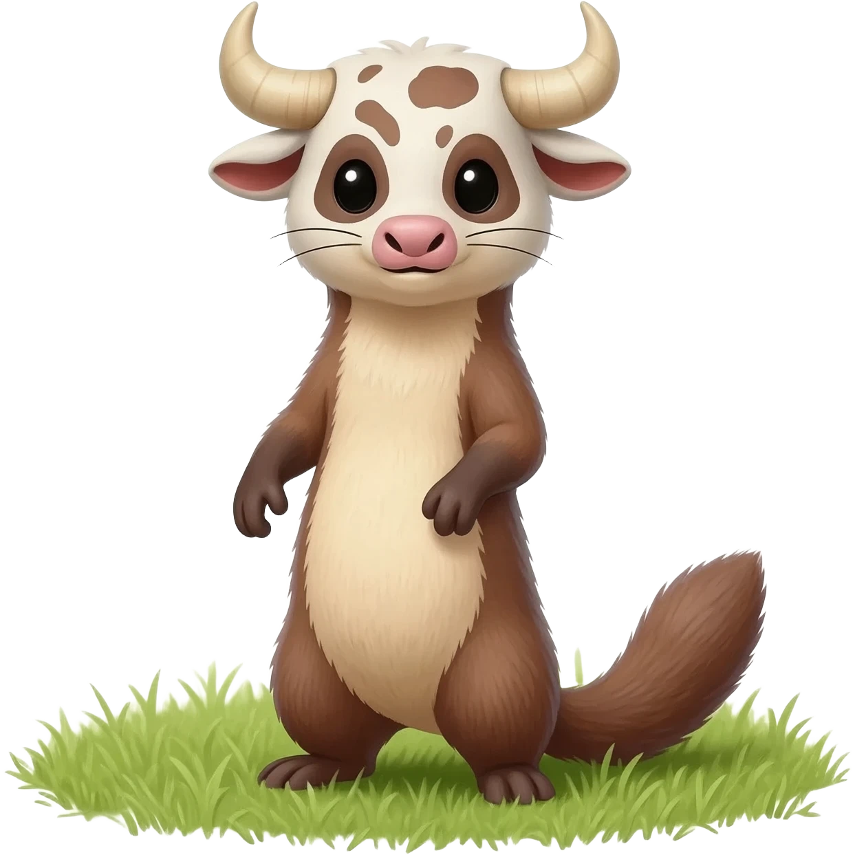 Weasel disguised as a bull emoji