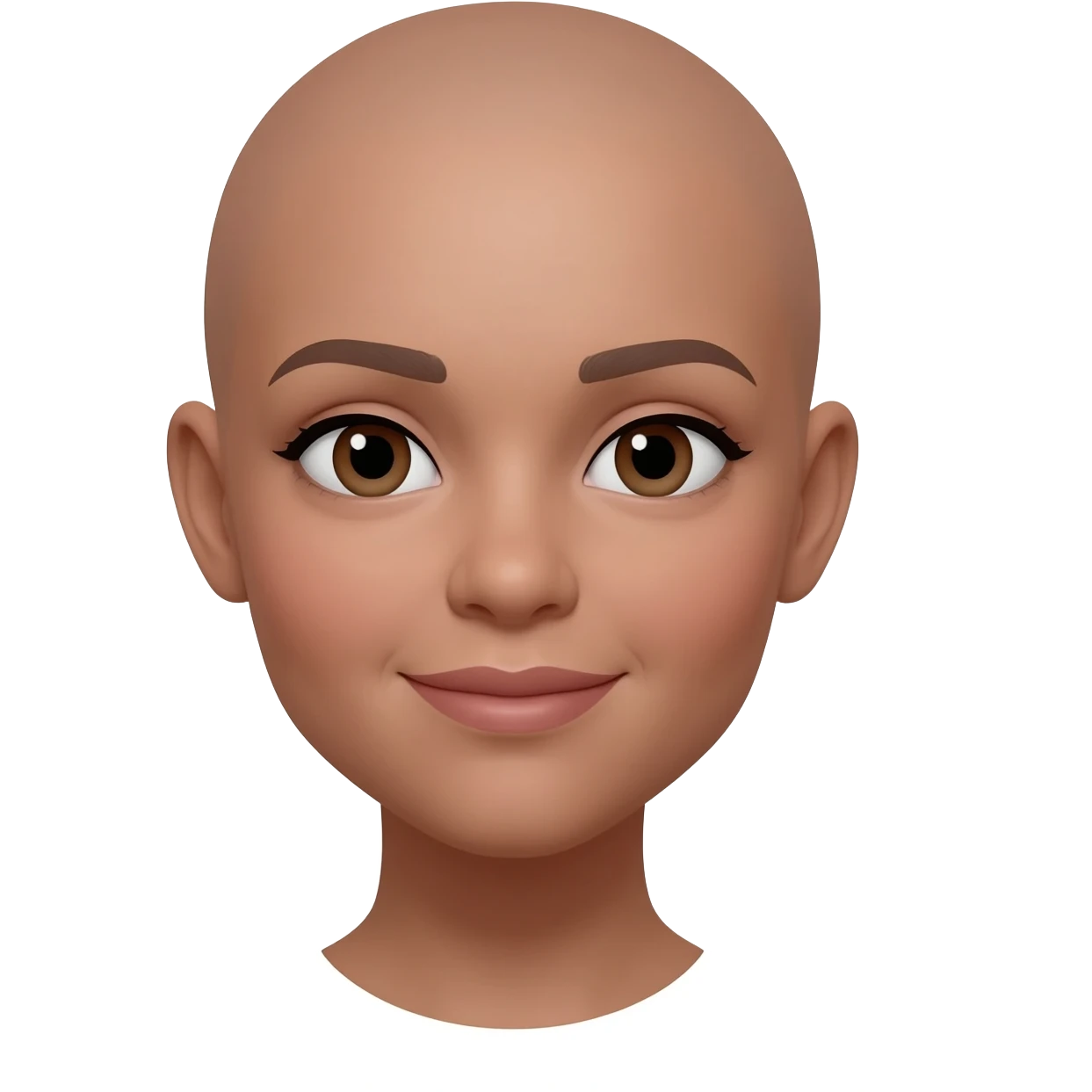 Bald woman typical emoji emoji