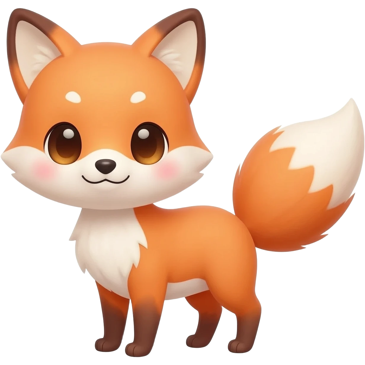 Cute kitsune emoji