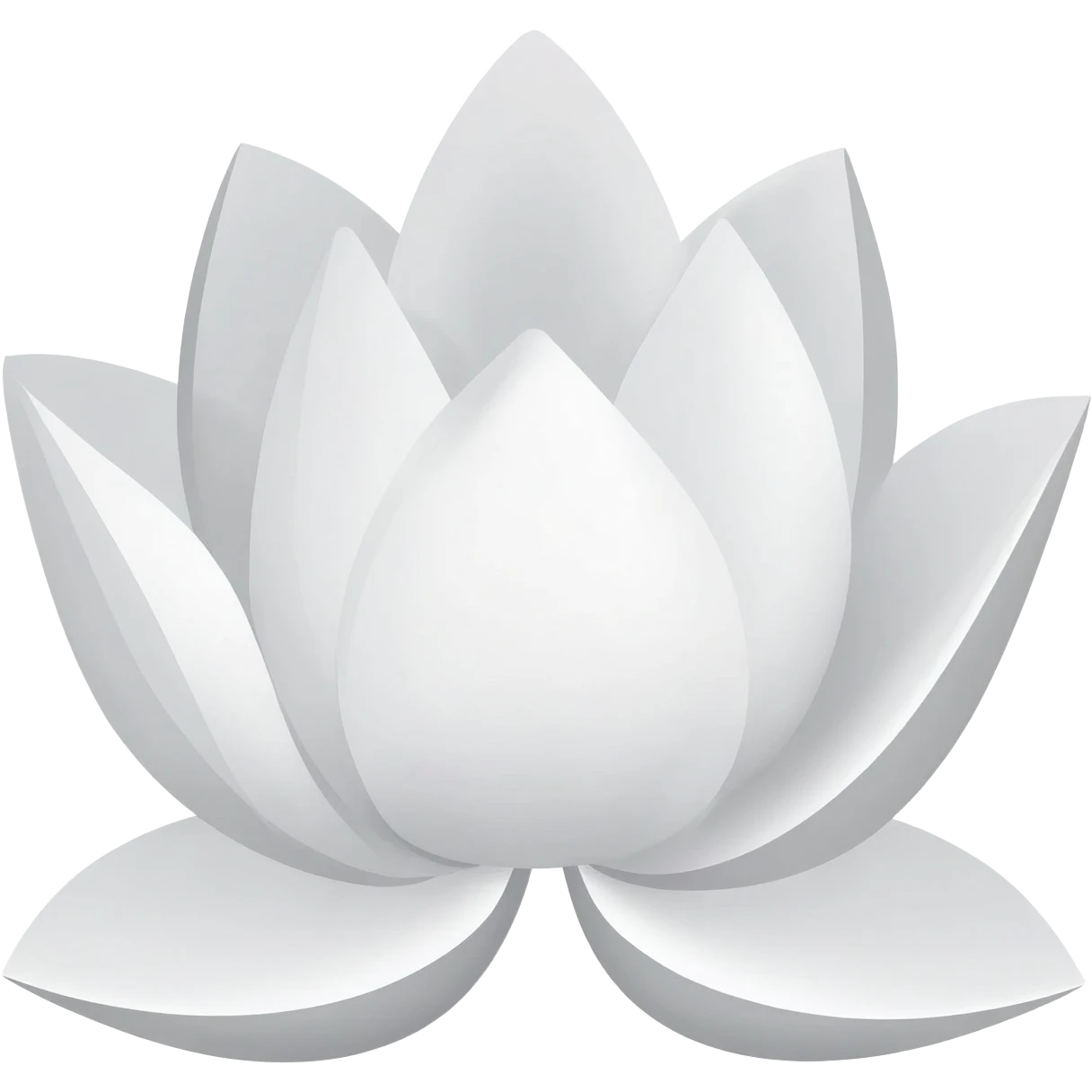 I want white outline lotus emoji emoji