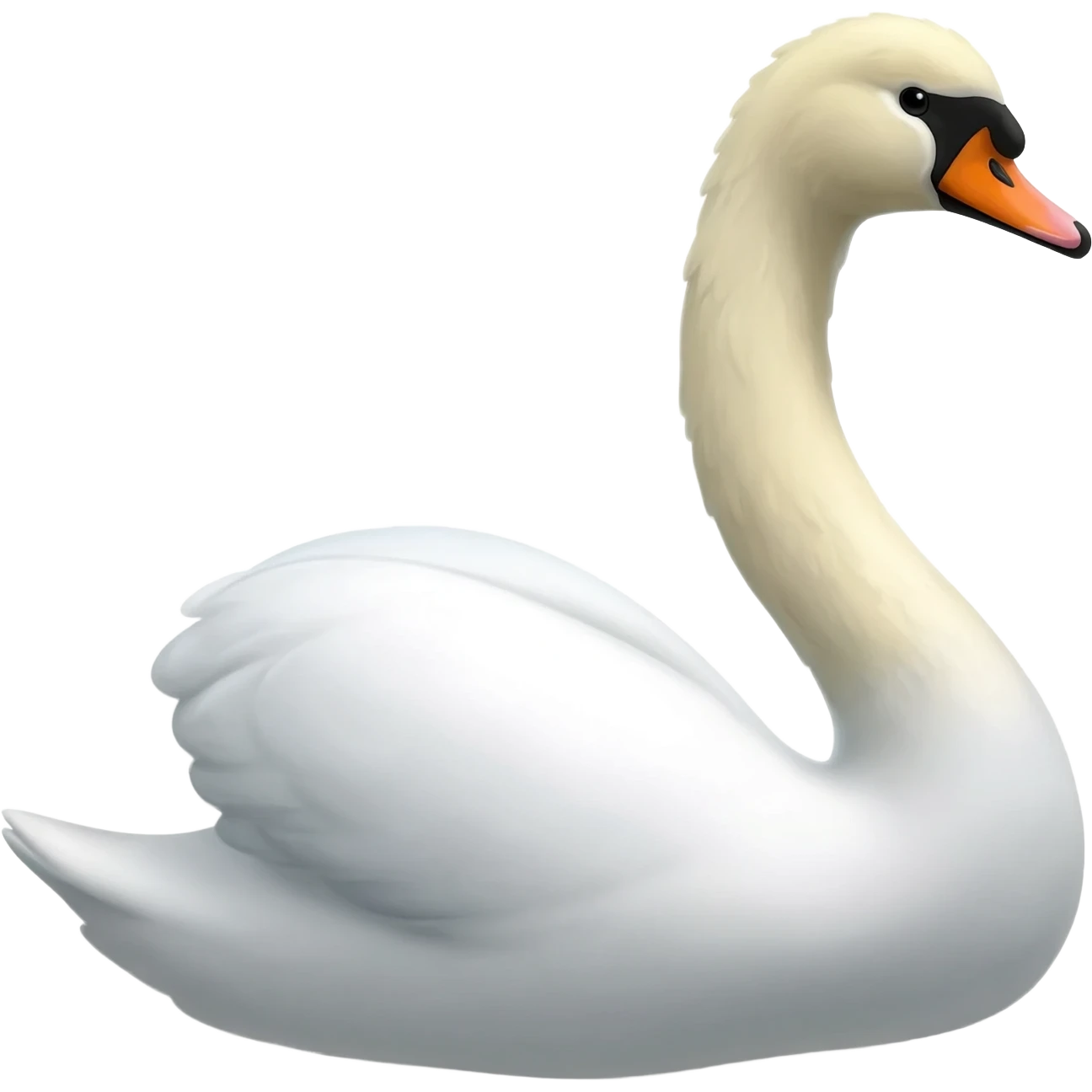 Swan original emohi looking right emoji