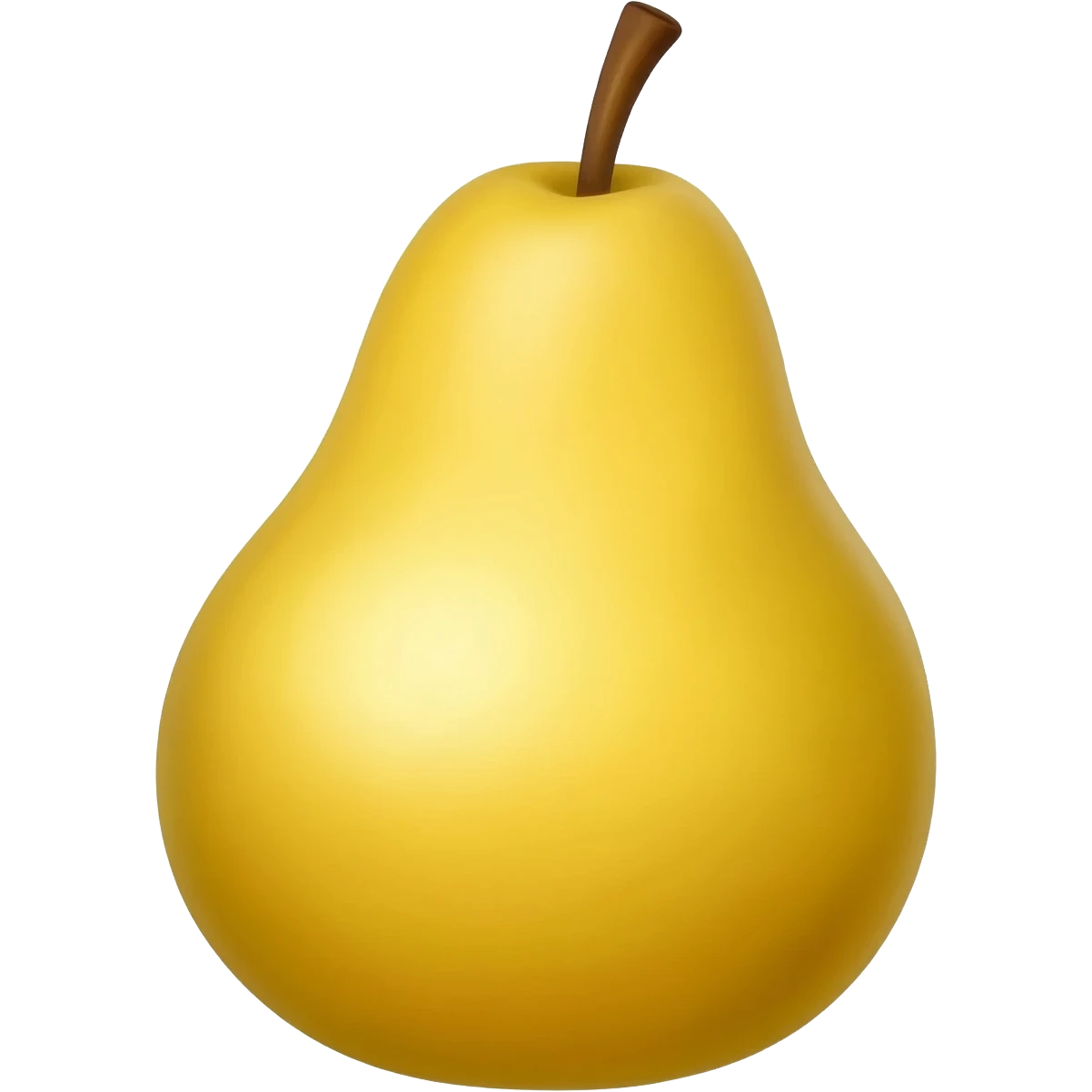 Pear made of Gold emoji