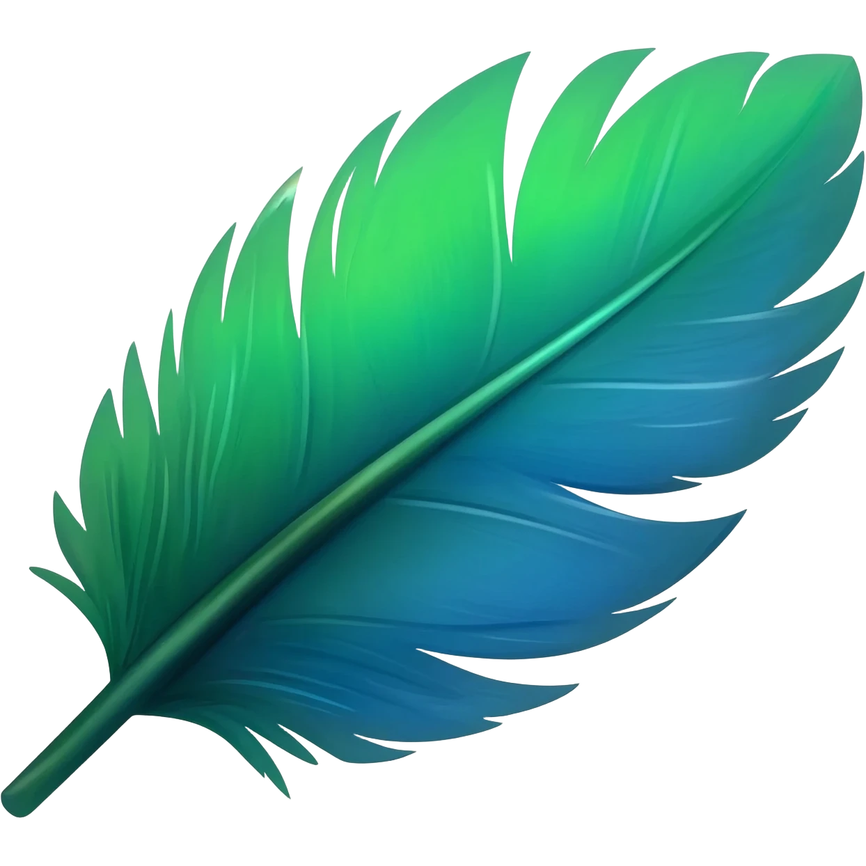 Peacock's feather emoji
