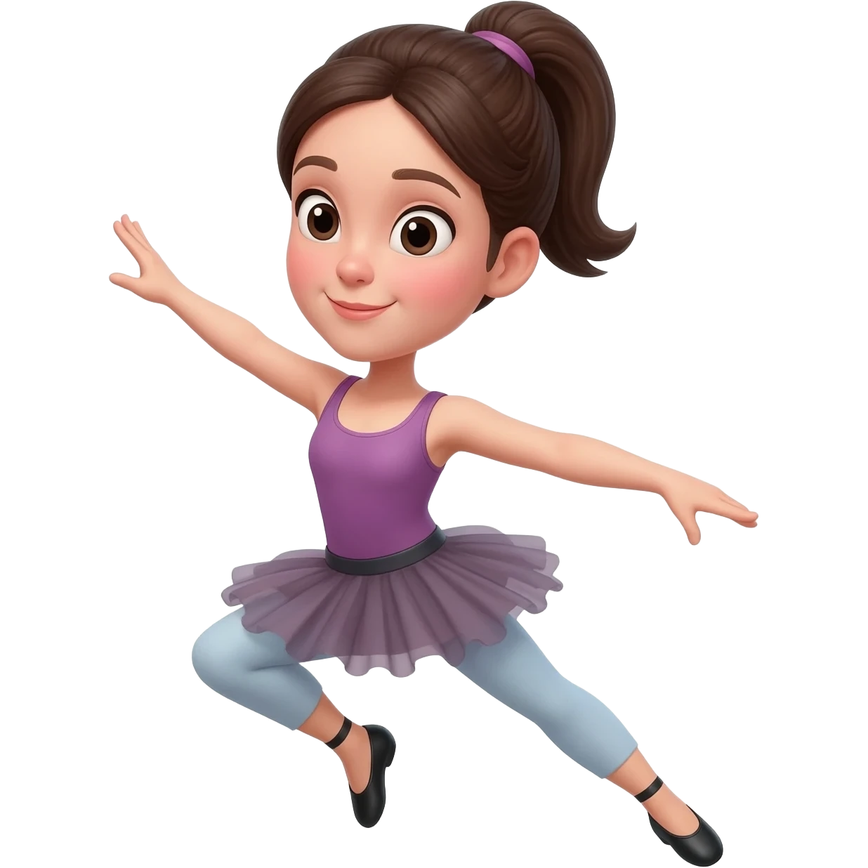 Girl in a dance poll emoji