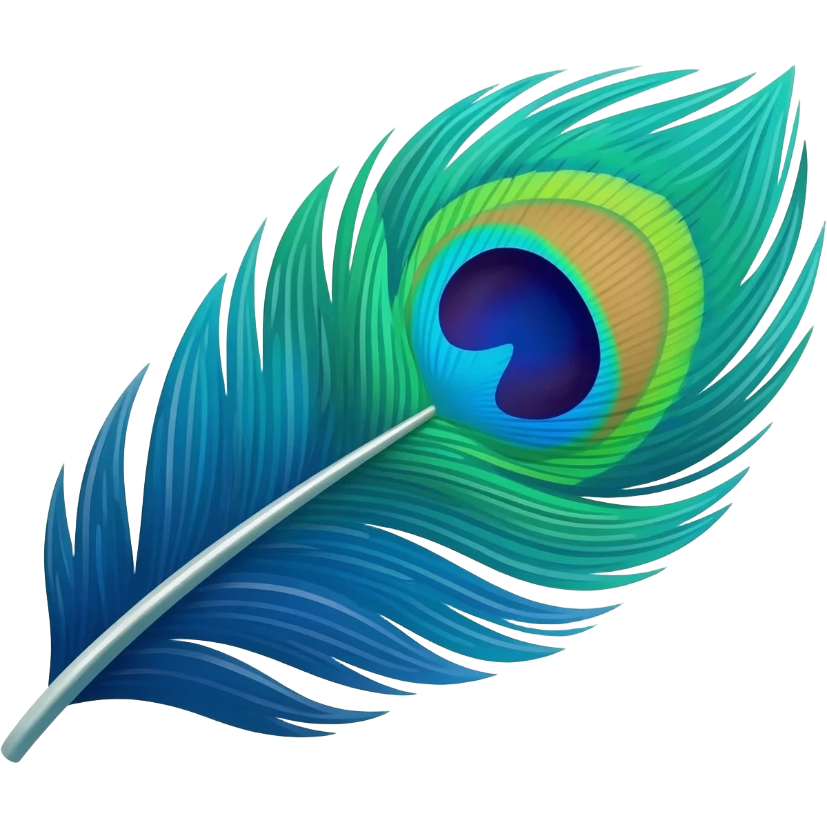 Peacock feather emoji