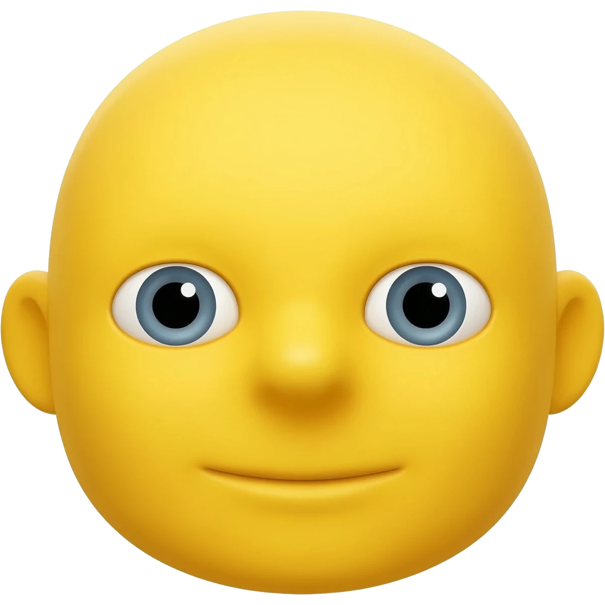 Cabeza amarilla con ojos separados emoji