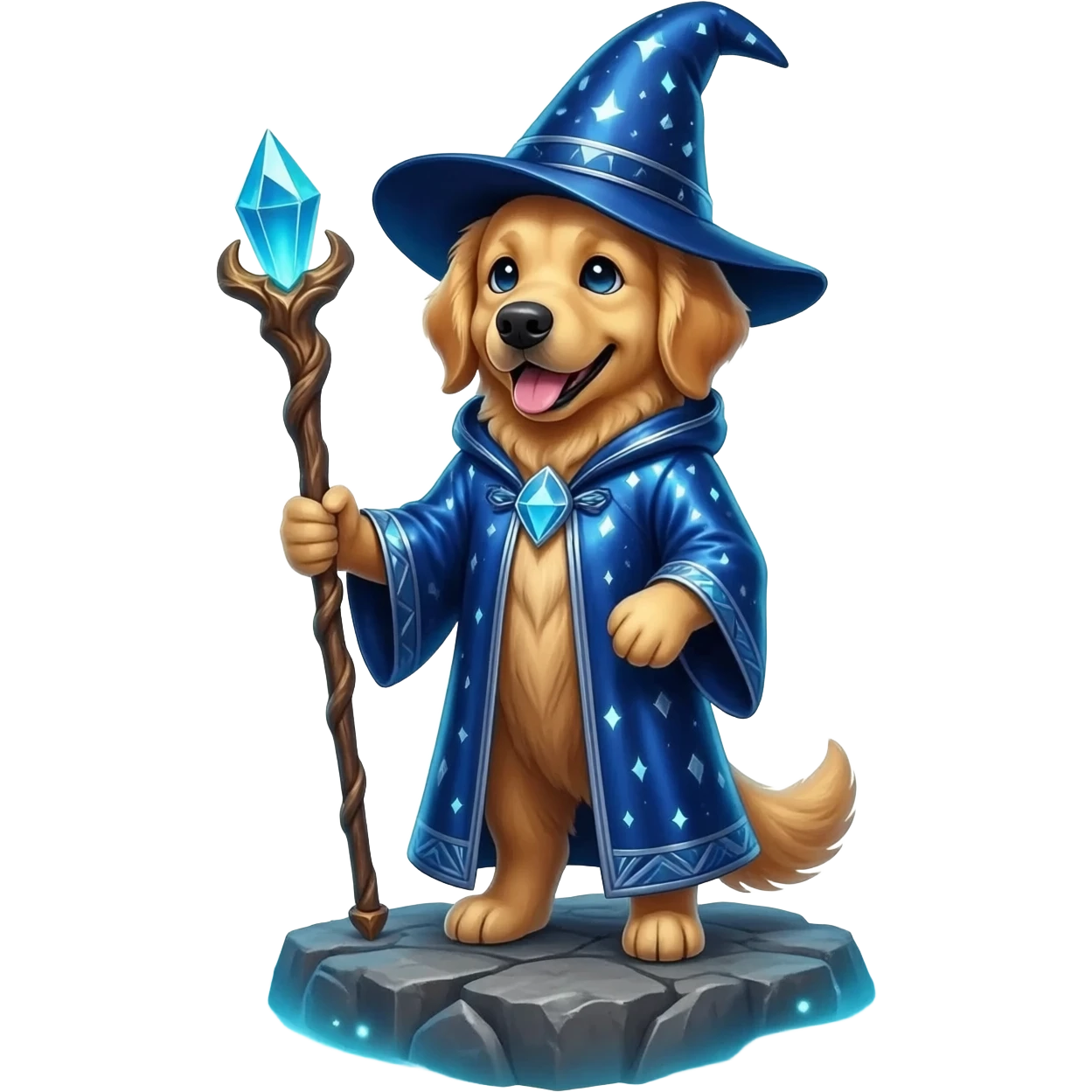 Dog wizard emoji