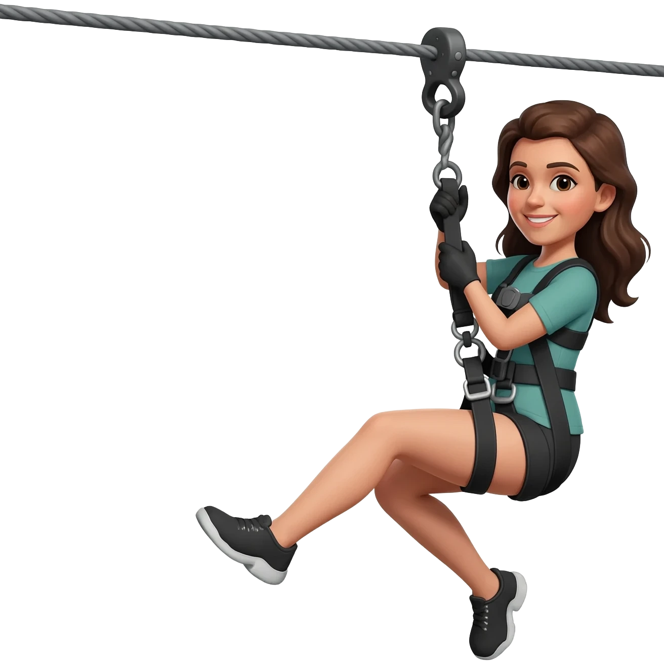 Zipline women emoji