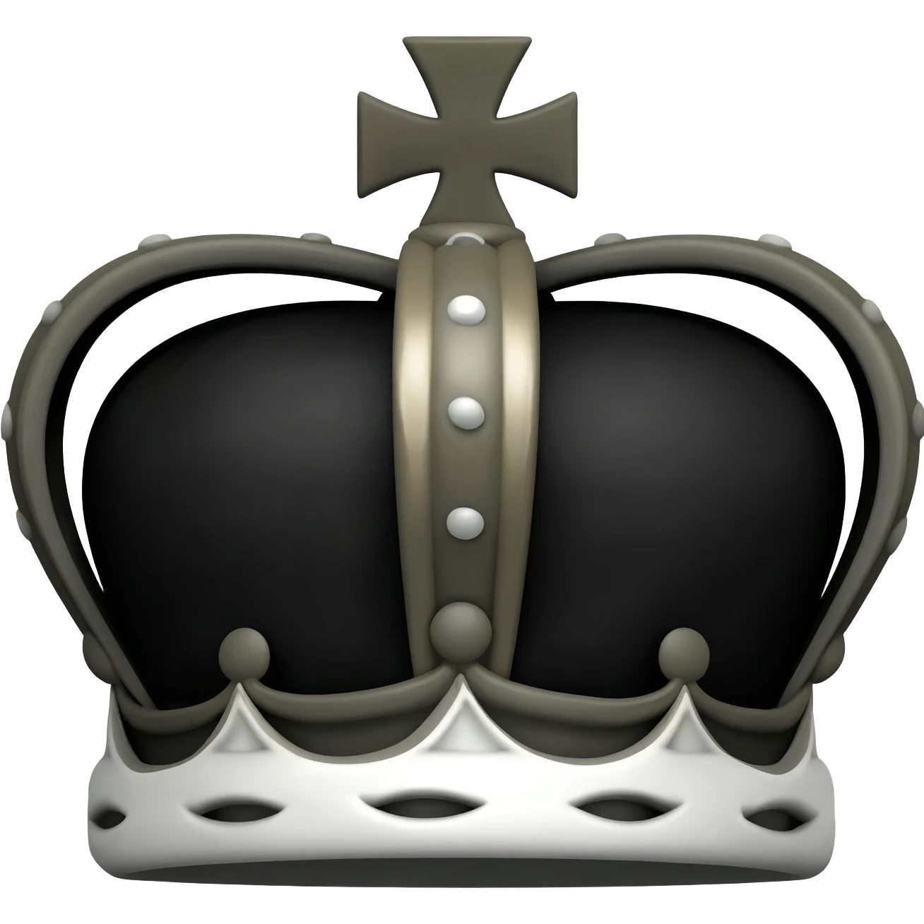 generate the most advanced black crown emoji