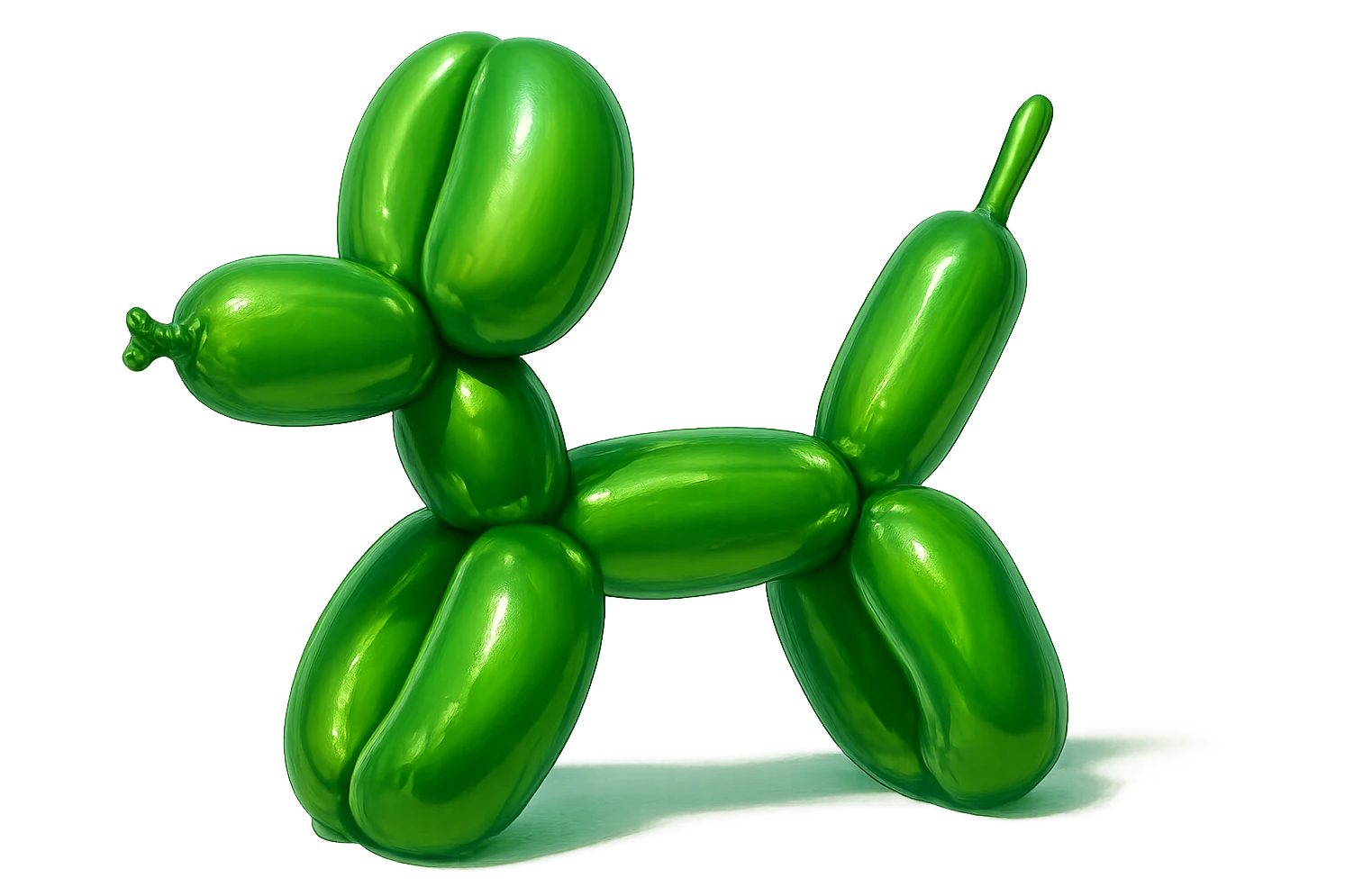 green balloon, simple, playful, suitable for emoji or sticker emoji