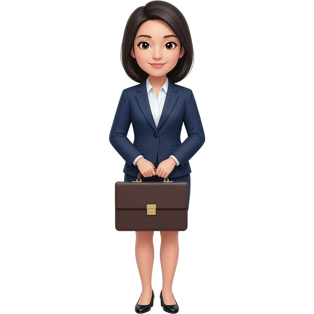 Asian female smart executive emoji