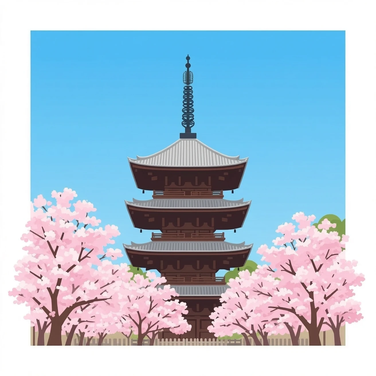 Yasaka pagoda emoji