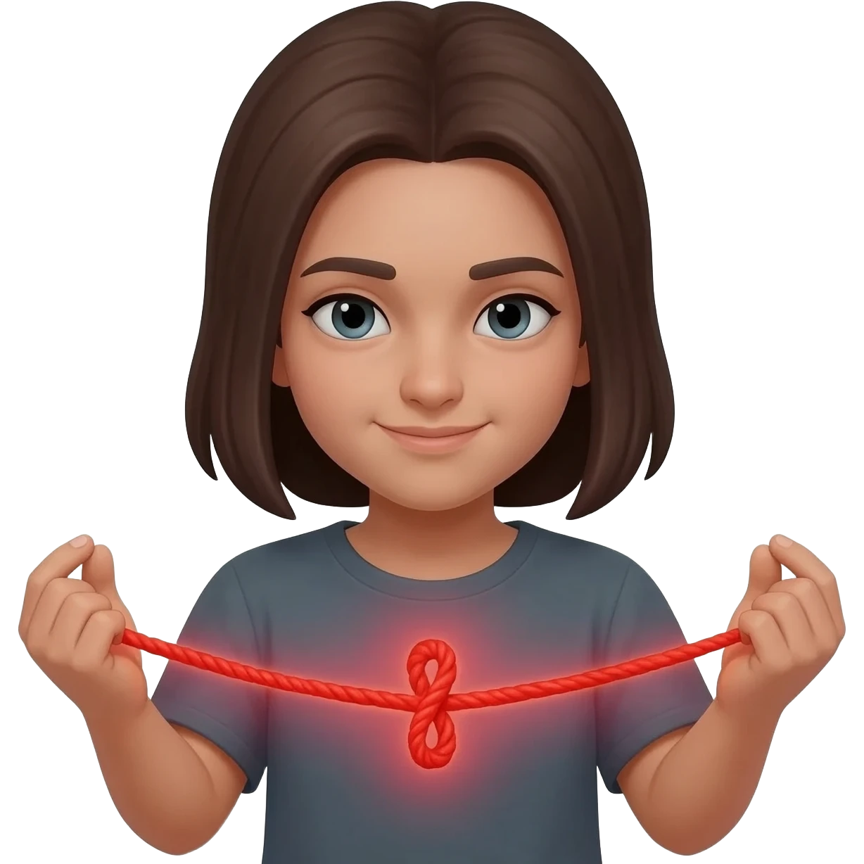 Emoji with two hands red thread of fate emoji