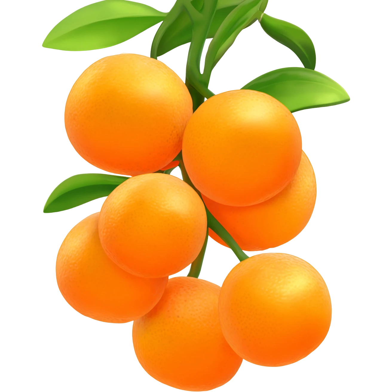 Clementines on vines emoji