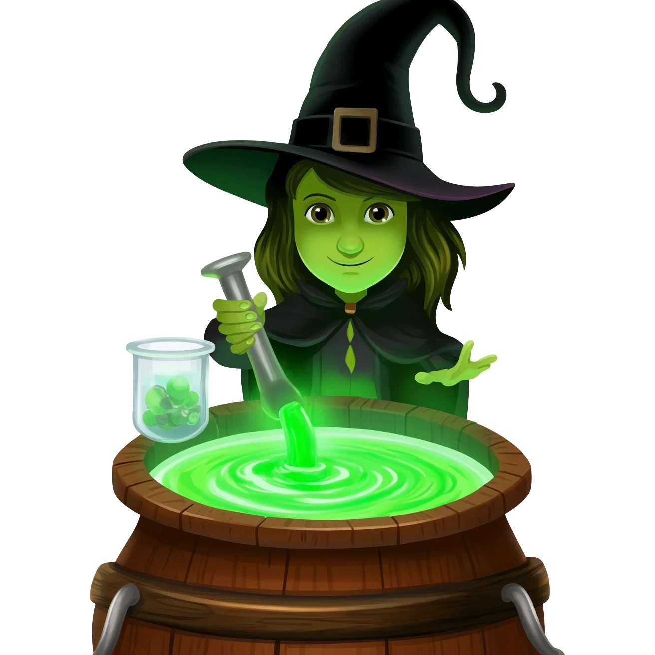green witch cooking potion emoji