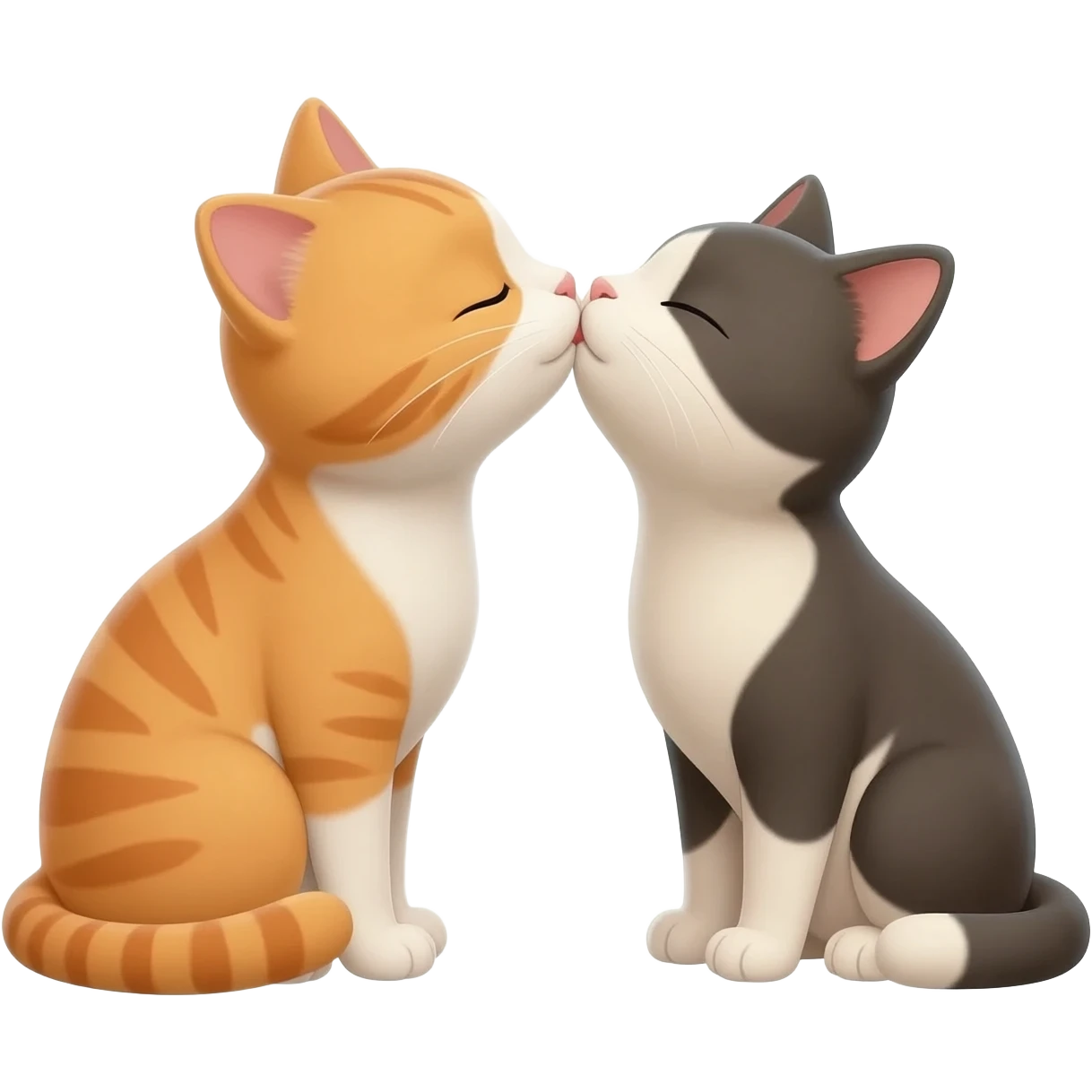 חתול מנשק חתול בתוסיק emoji