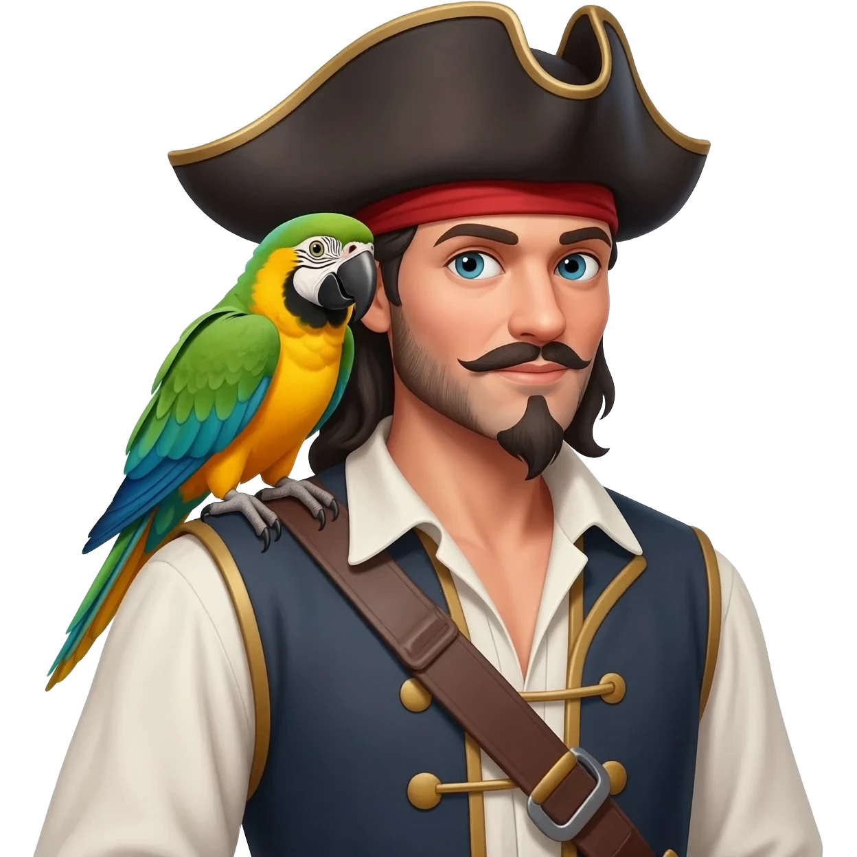 pirate and parrot emoji