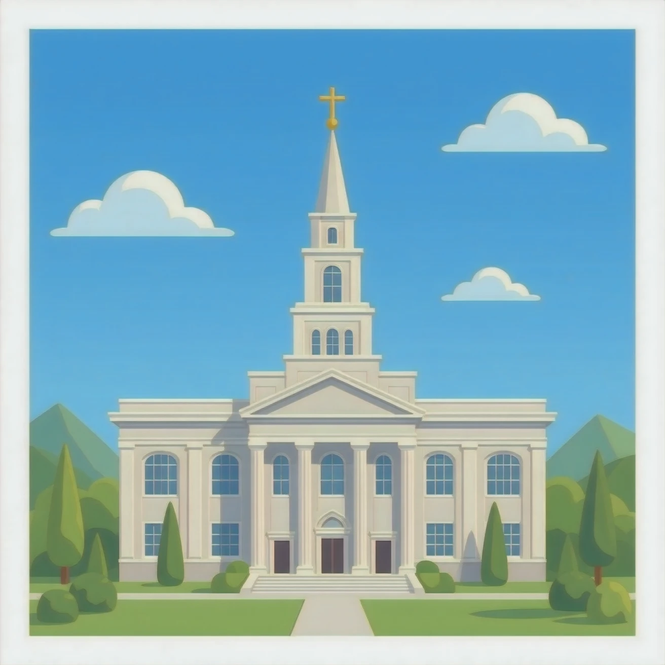 Salt Lake City LDS temple emoji