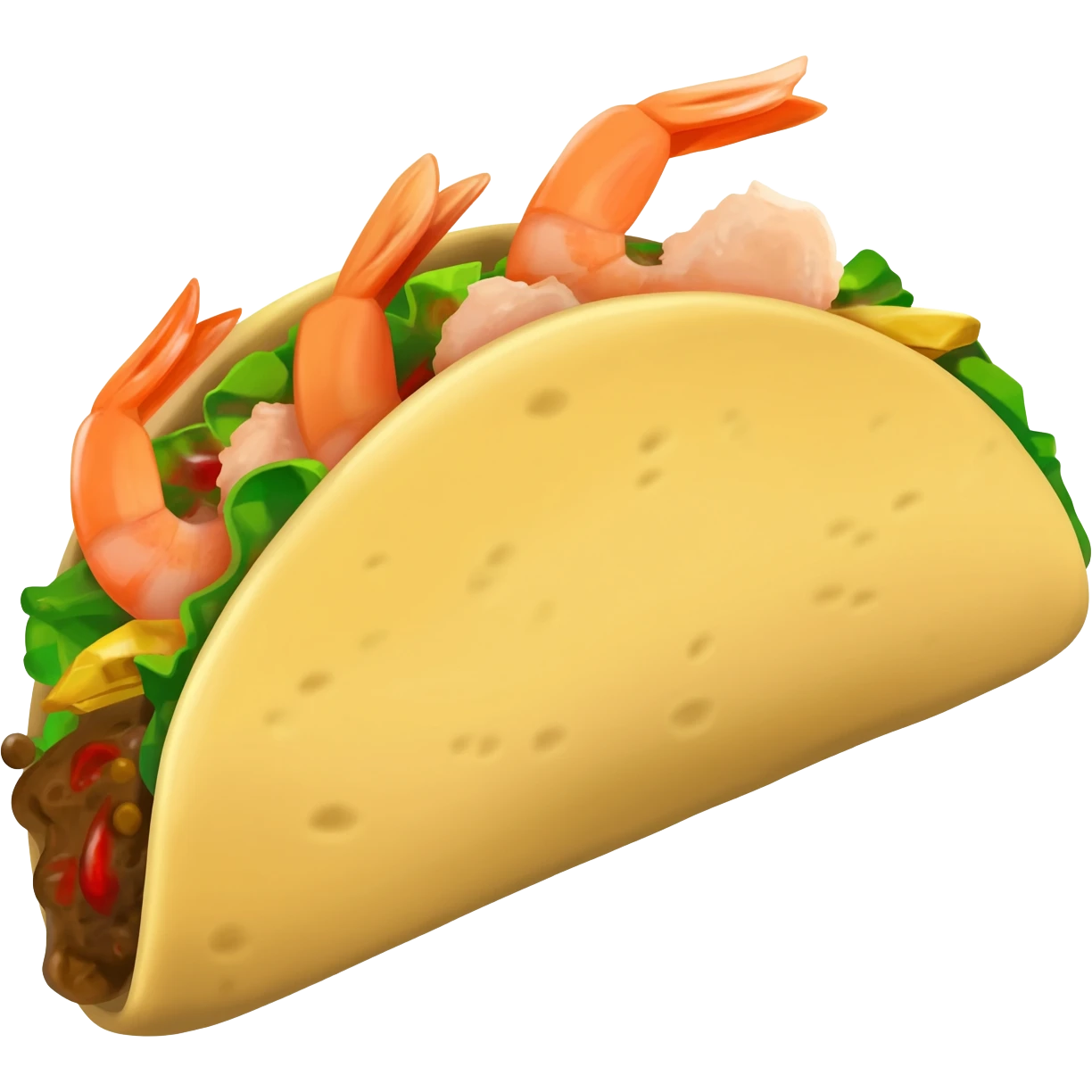 torta de camarones emoji