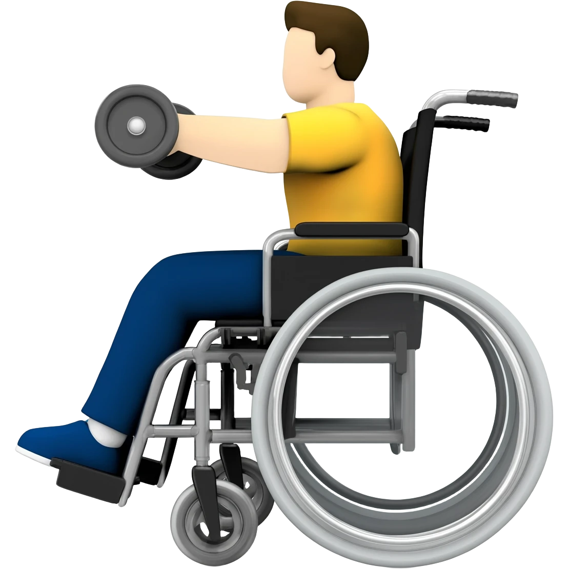 weelchair workingout emoji