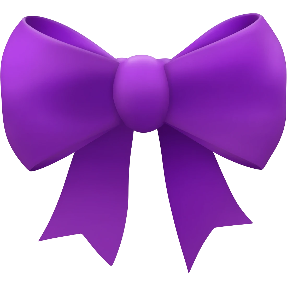 A purple bow emoji emoji