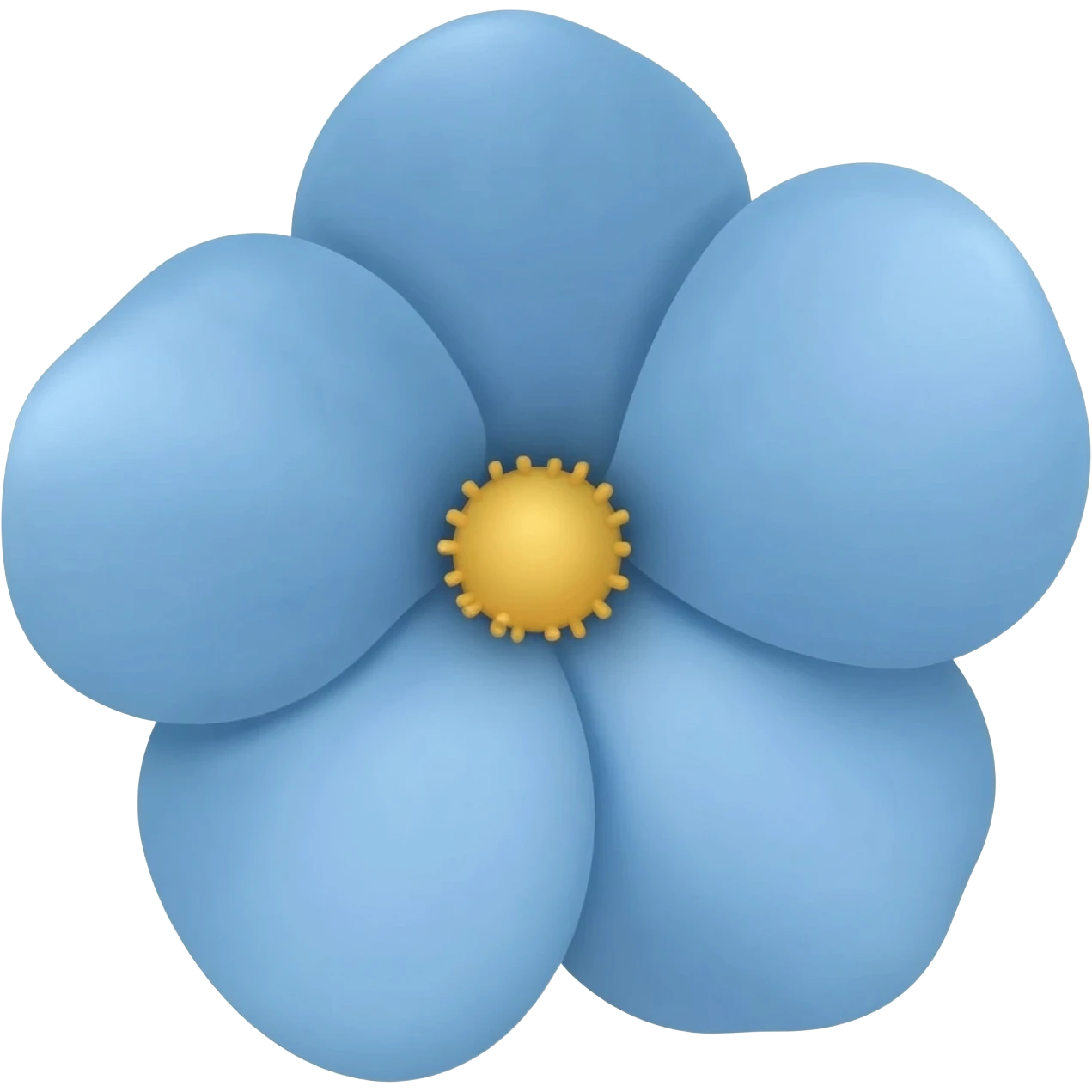 Flor celeste emoji