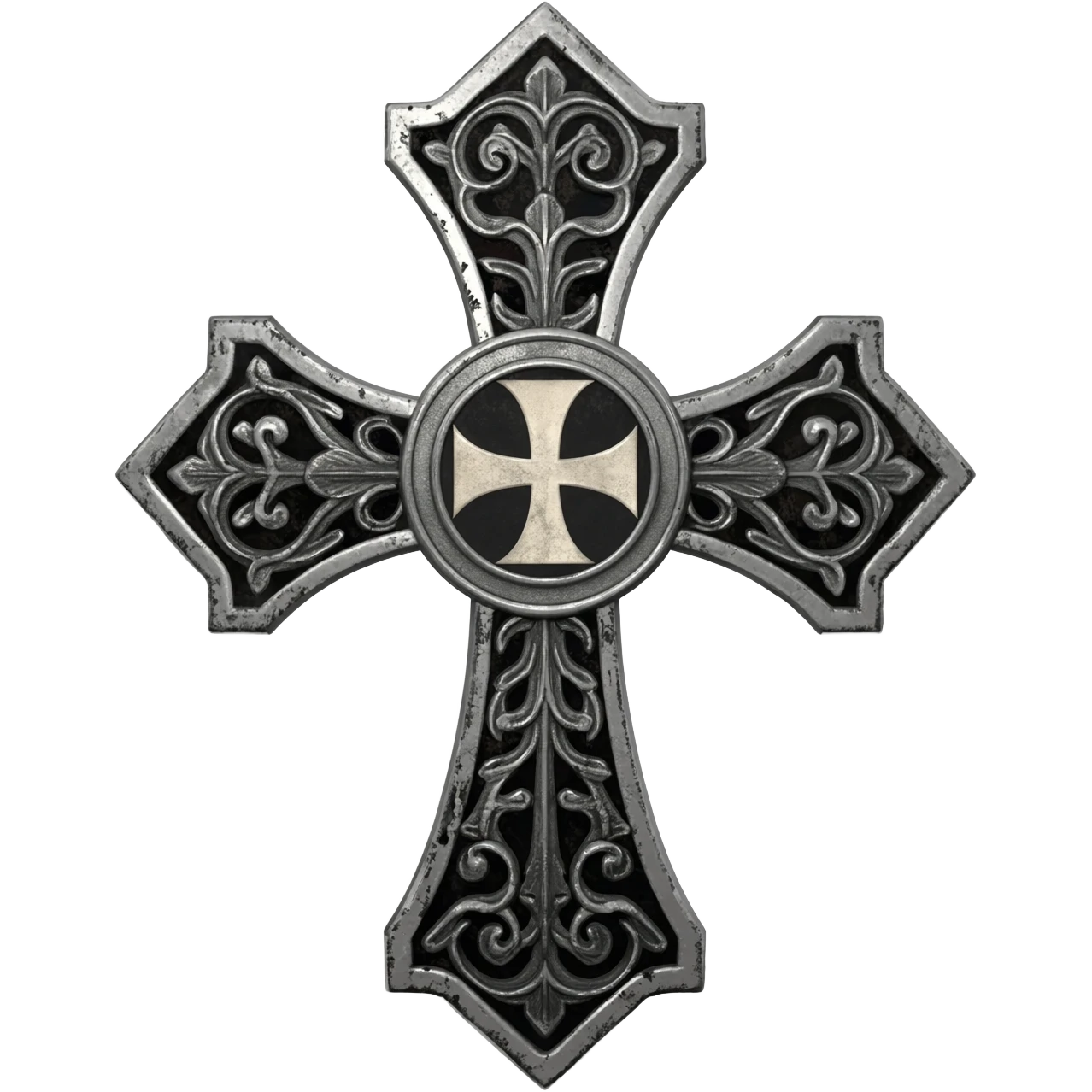 Silver Templar cross emoji