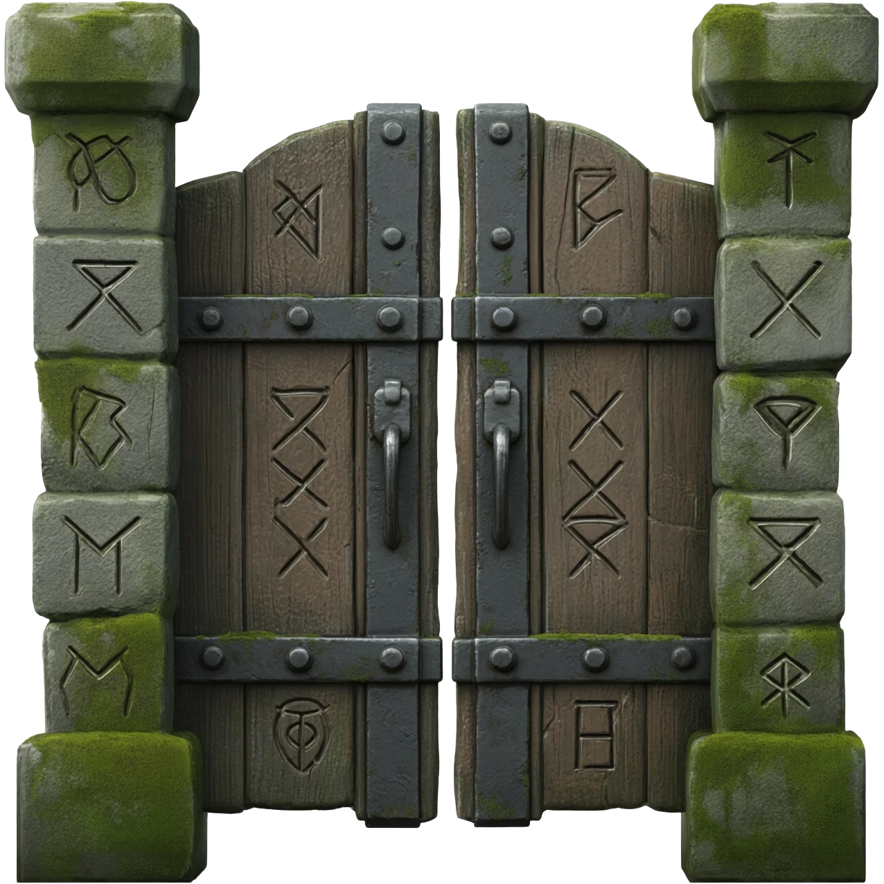 a big Stone Gate  LIKE IN THE SHADOW FIGHT emoji