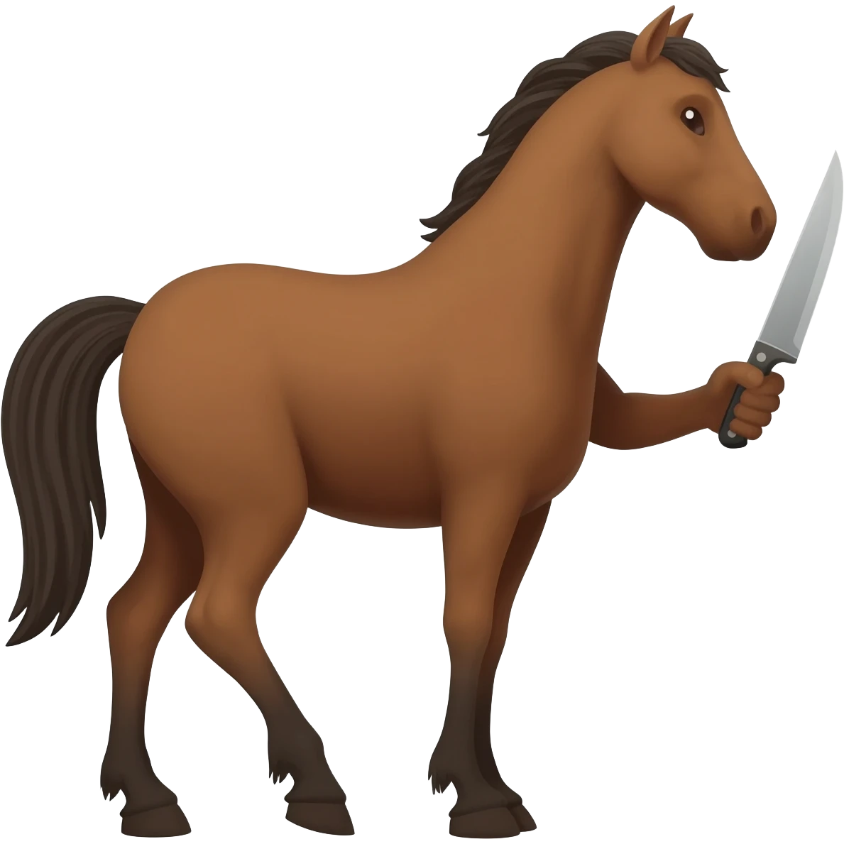 horse with knive emoji