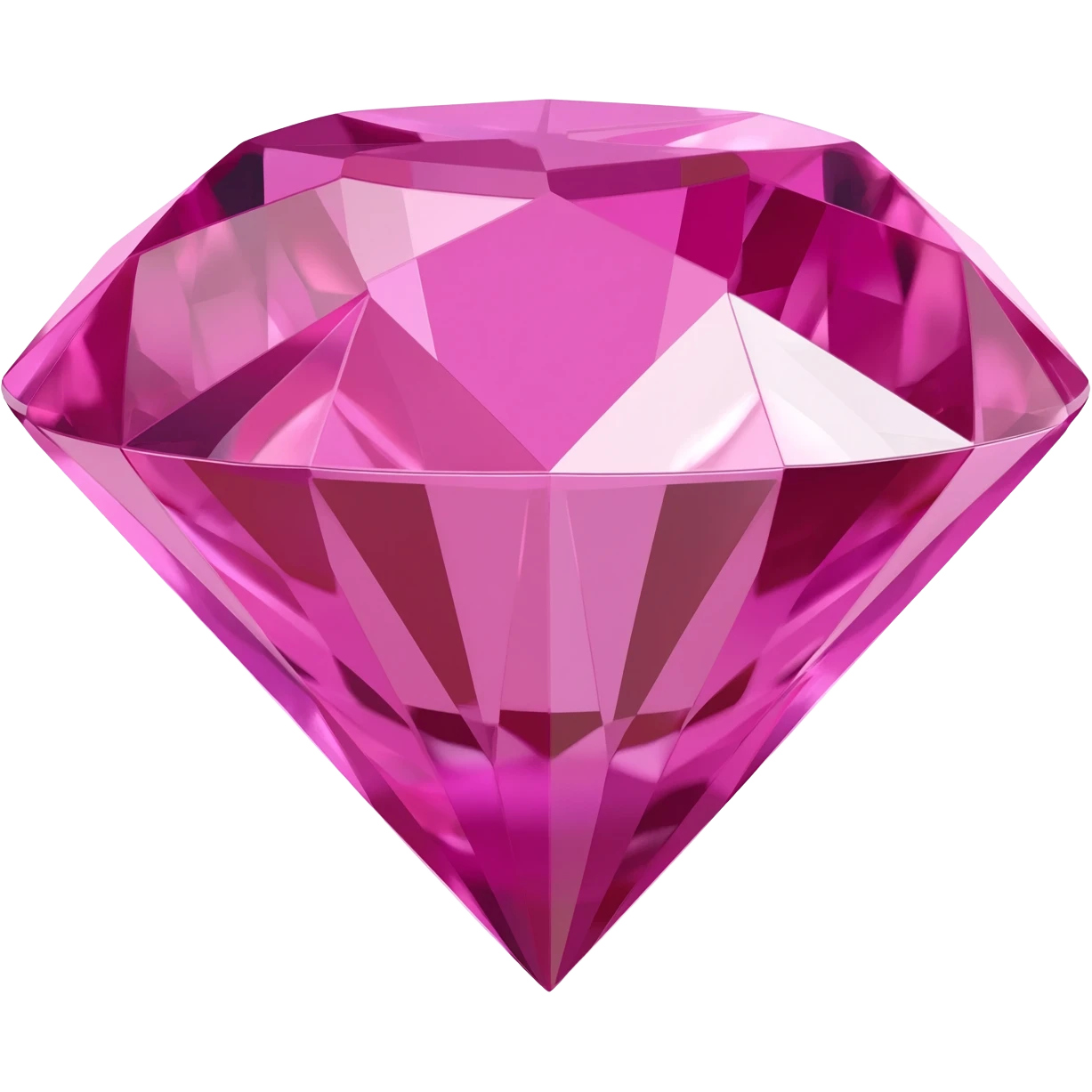 Pink diamond emoji