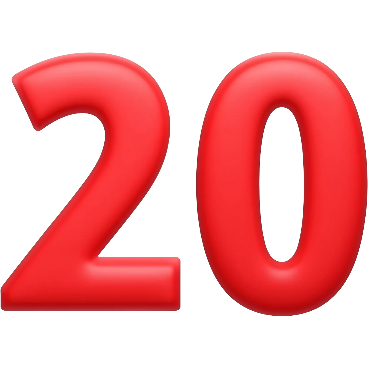 red 20 emoji