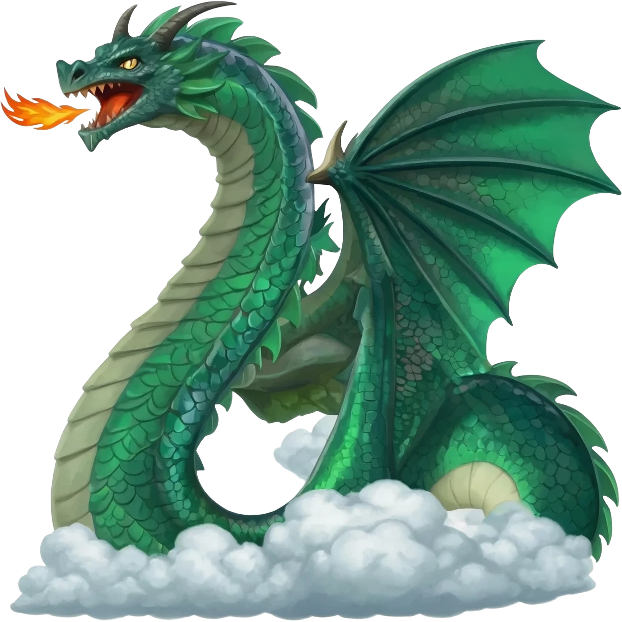 2. giant dragon destroying clouds emoji