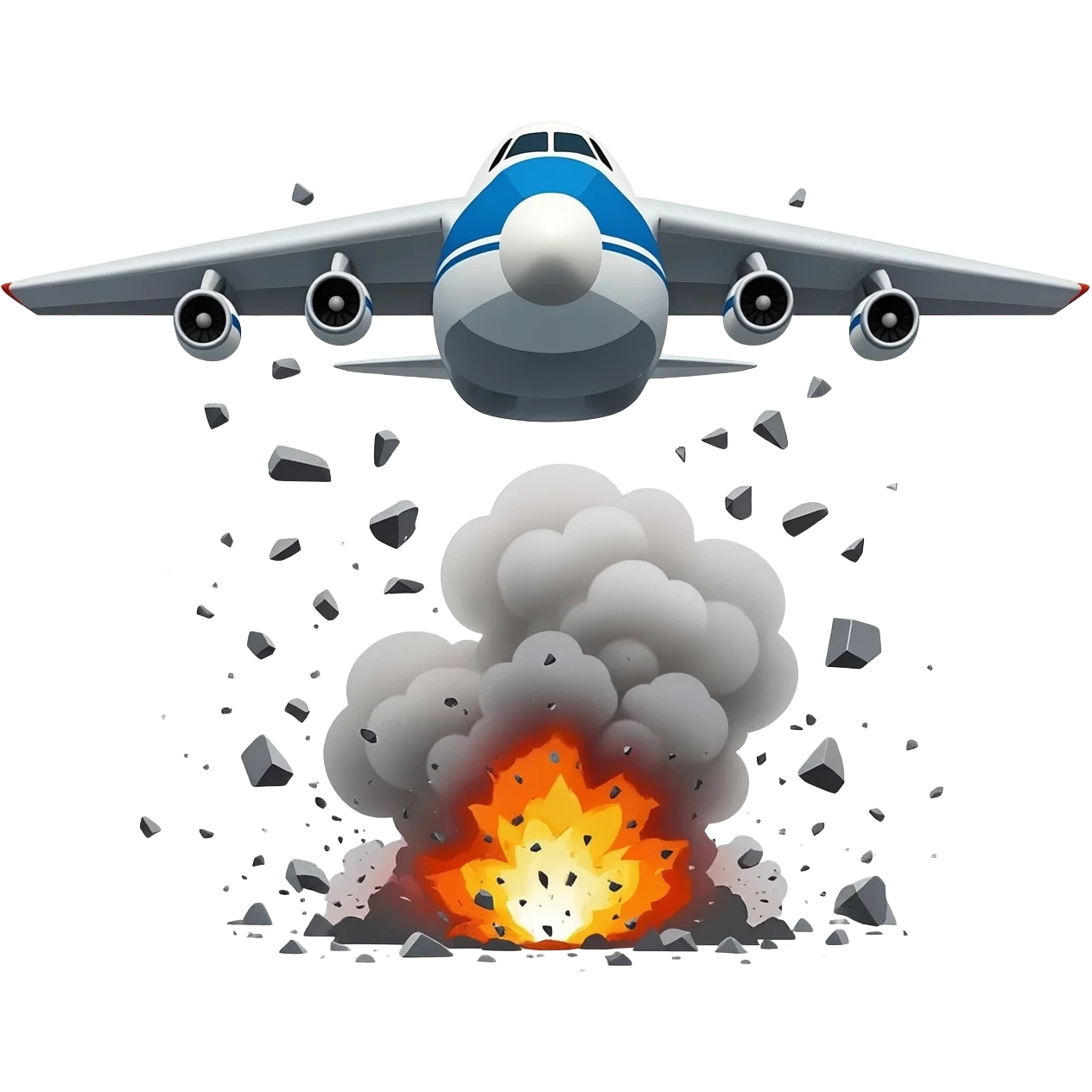 ✈️Head-on collision of planes✈️ iki dev antonov an-225 kafa kafaya çarpışıyor🔥💥💥🔥💥 emoji