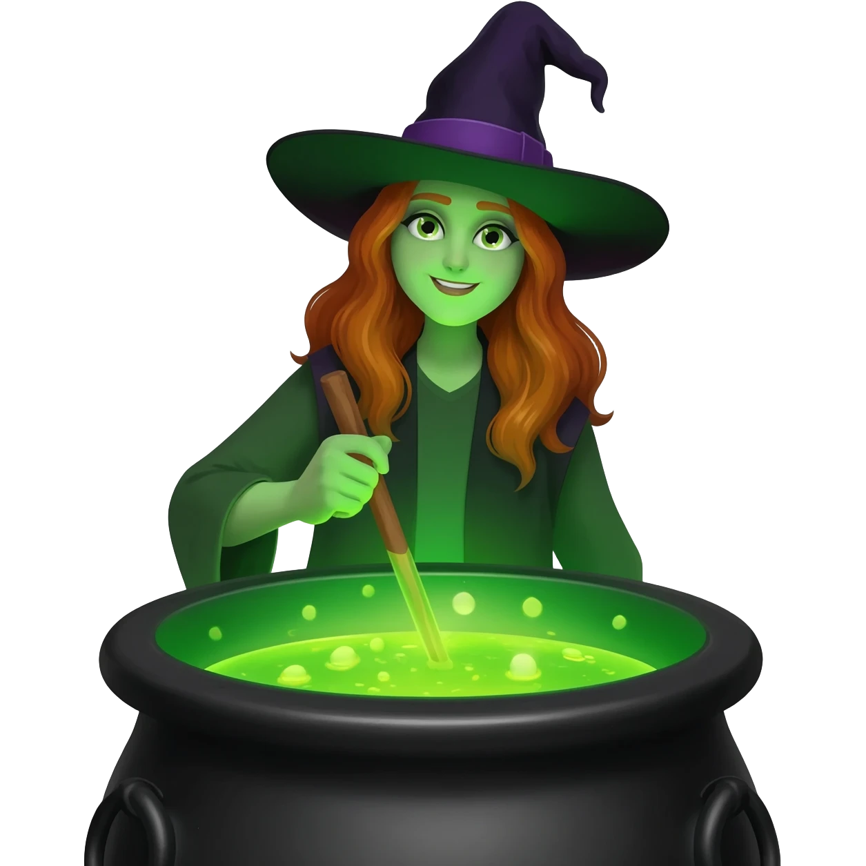 green witch cooking potion emoji