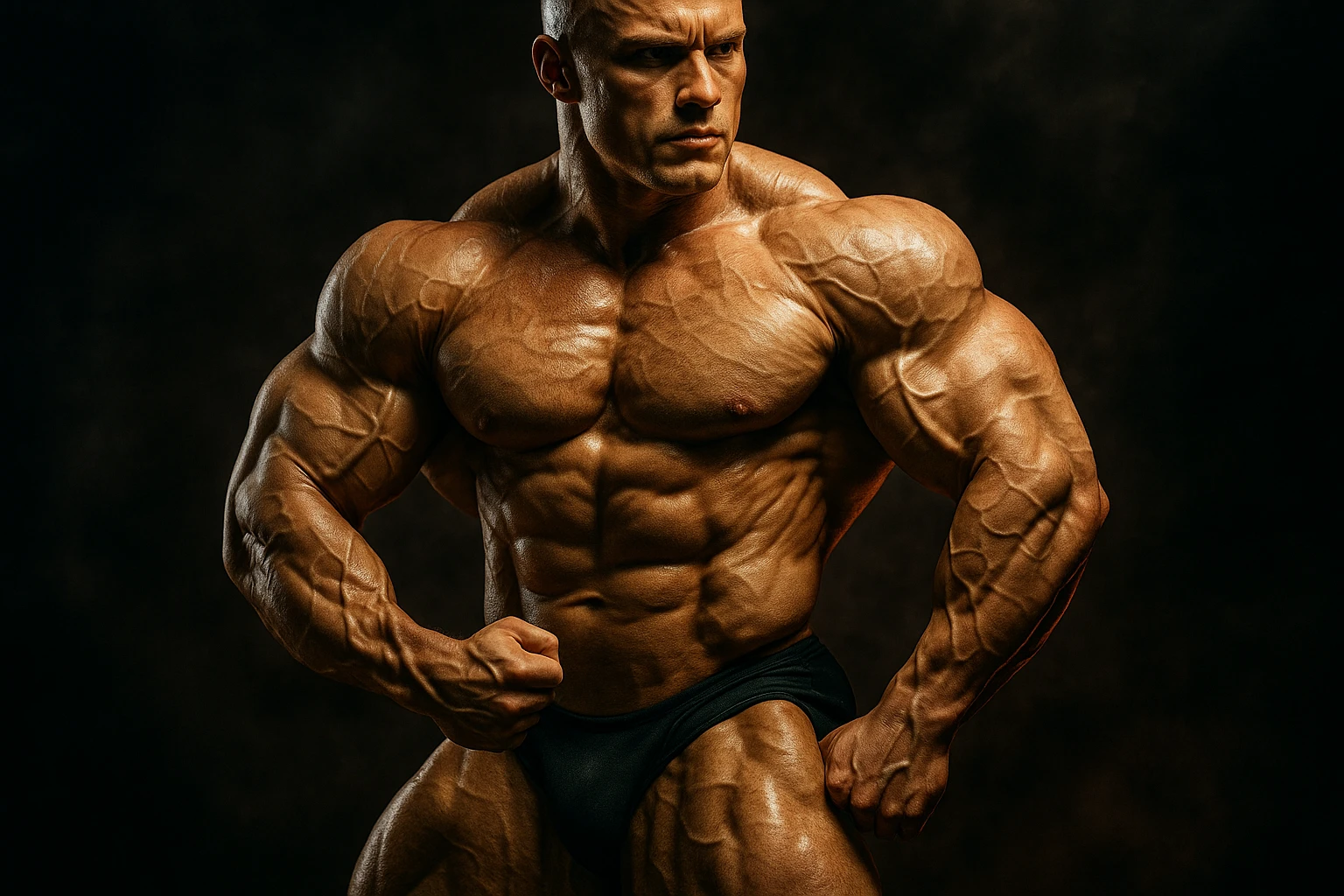 bodybuilding è lo sport simbolico della vemenza, forza, potenza, estetica, iperrealistico cinematografico 4k emoji