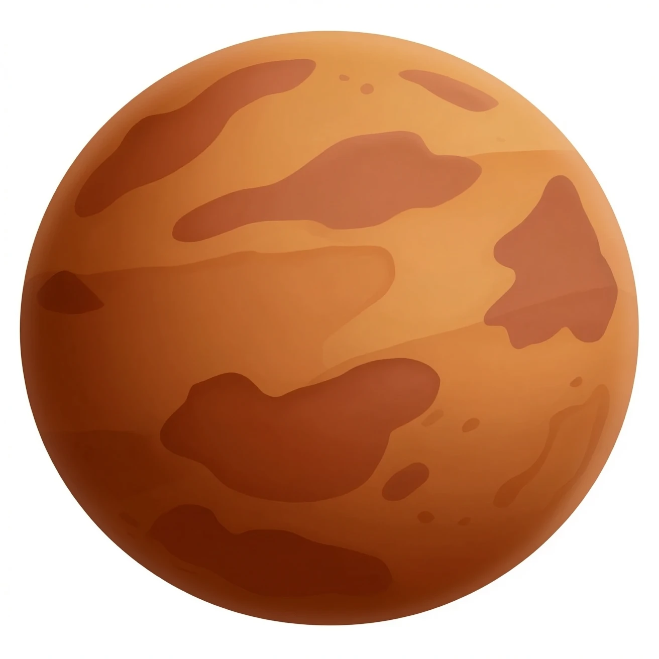 Mars (the planet, not the surface, without the space)) emoji