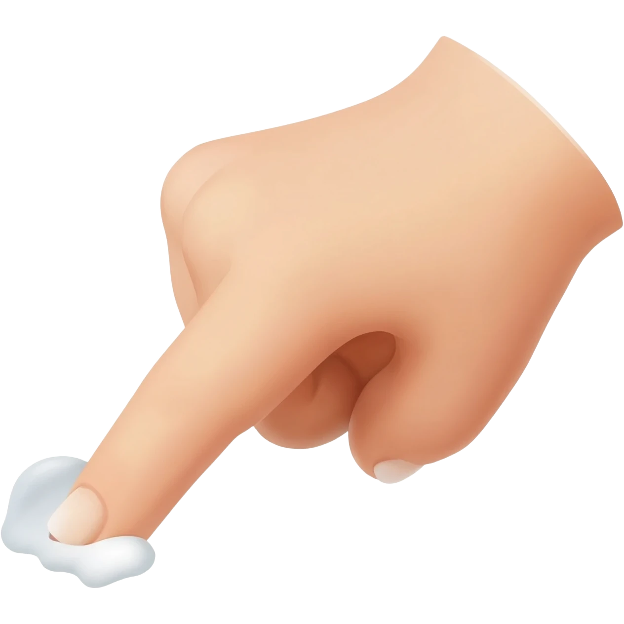 Index finger rubs emoji