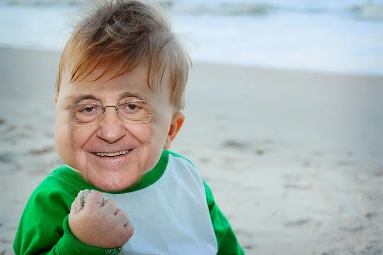 Замени лицо малыша на лицо мужчины, который на второй фотографии

Прозрачный фон emoji