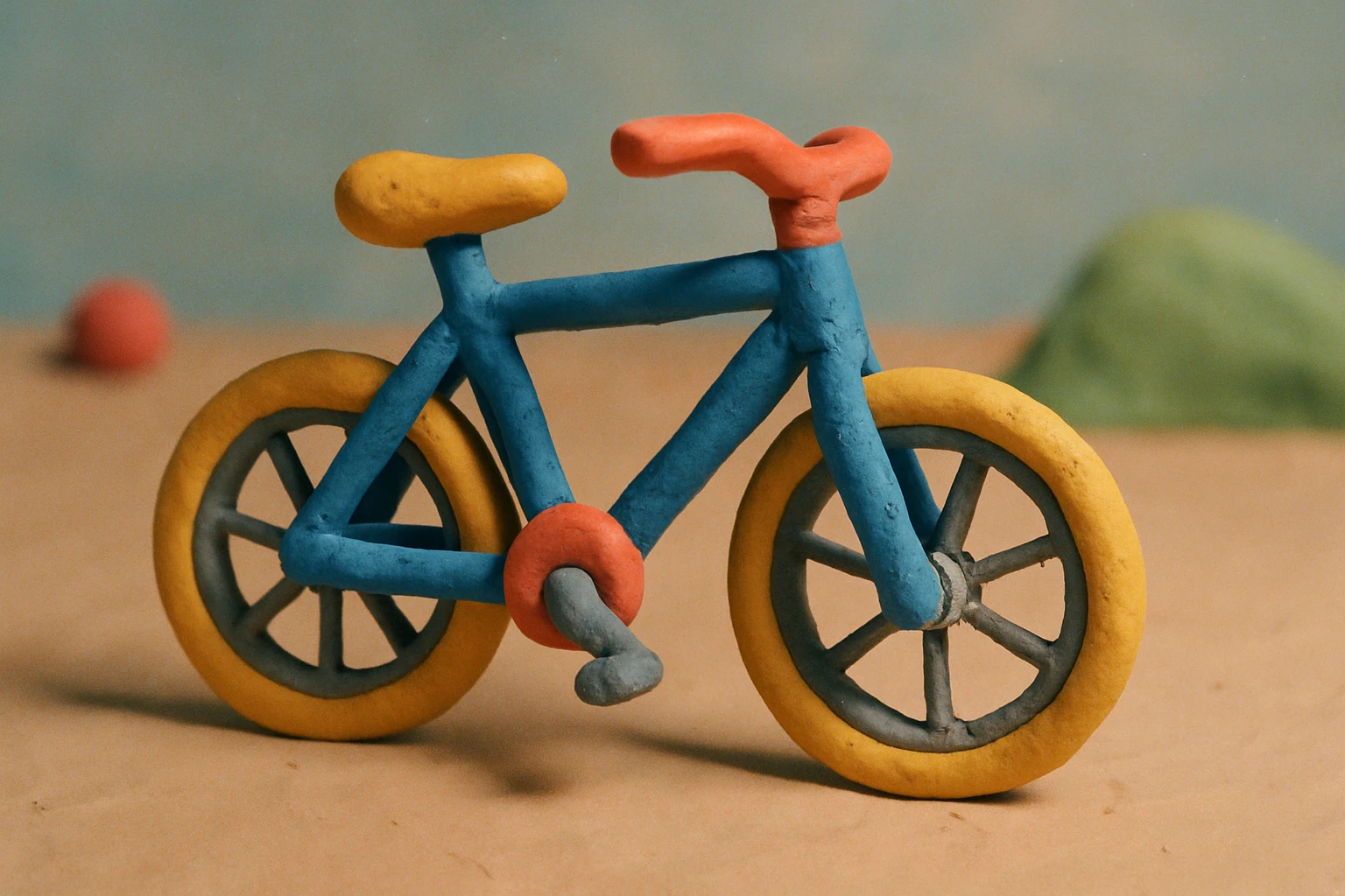 bike in claymation style emoji
