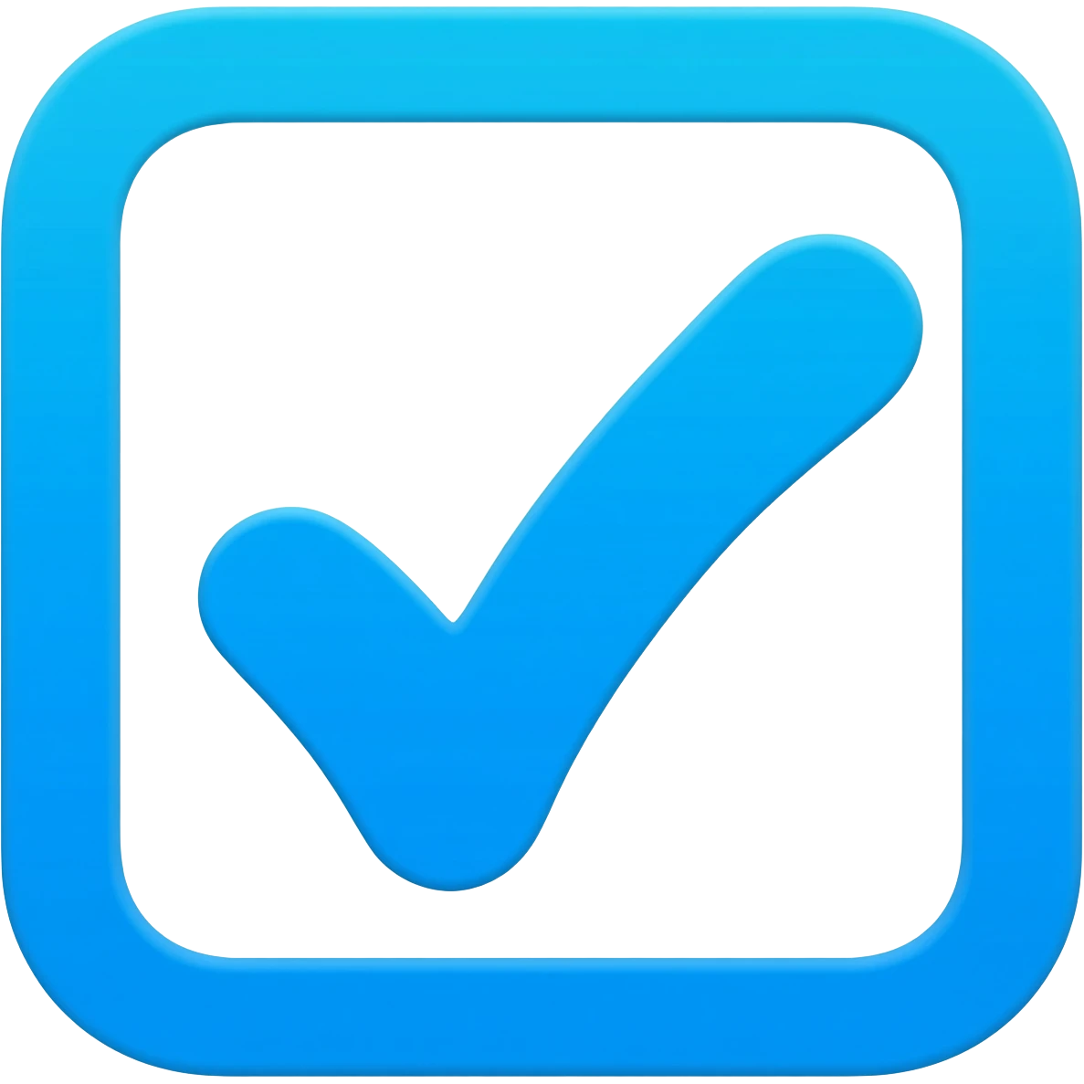 Blue tick verification emoji