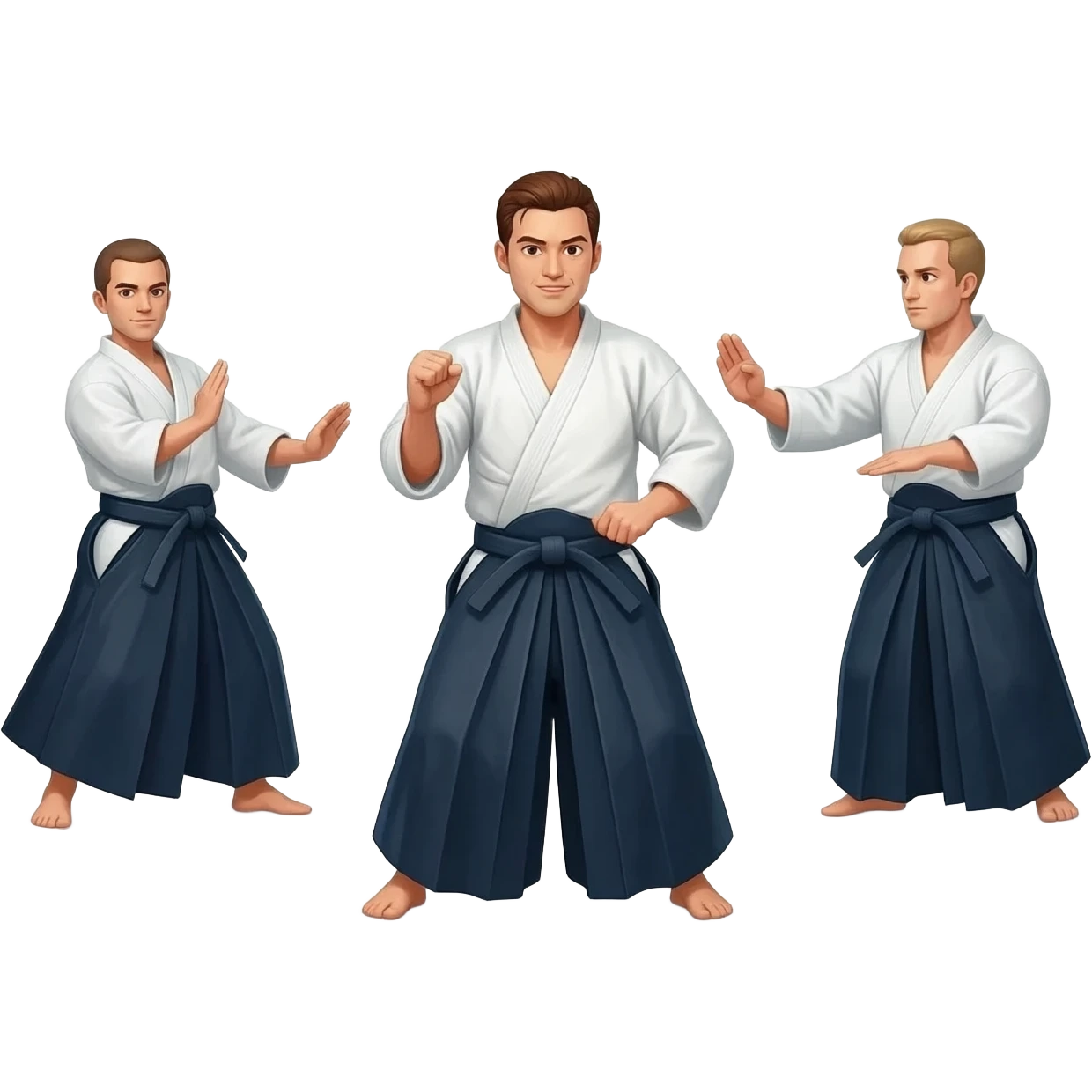 Aikidokas en action 3 emoji