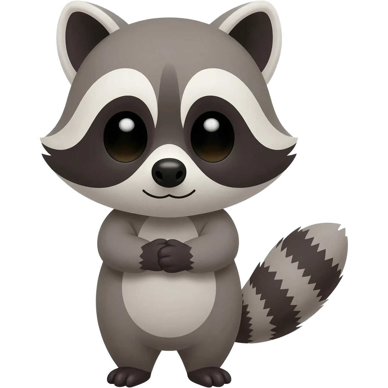 Cute Racoon wanrs a hug emoji