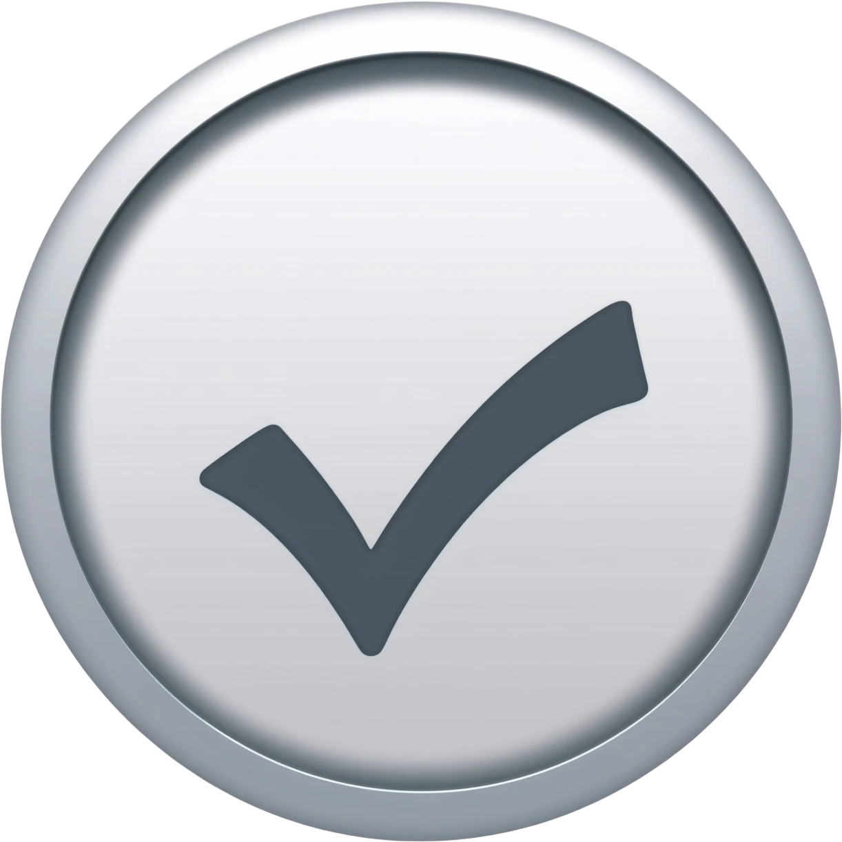 round circile with a tick mark in the middle emoji