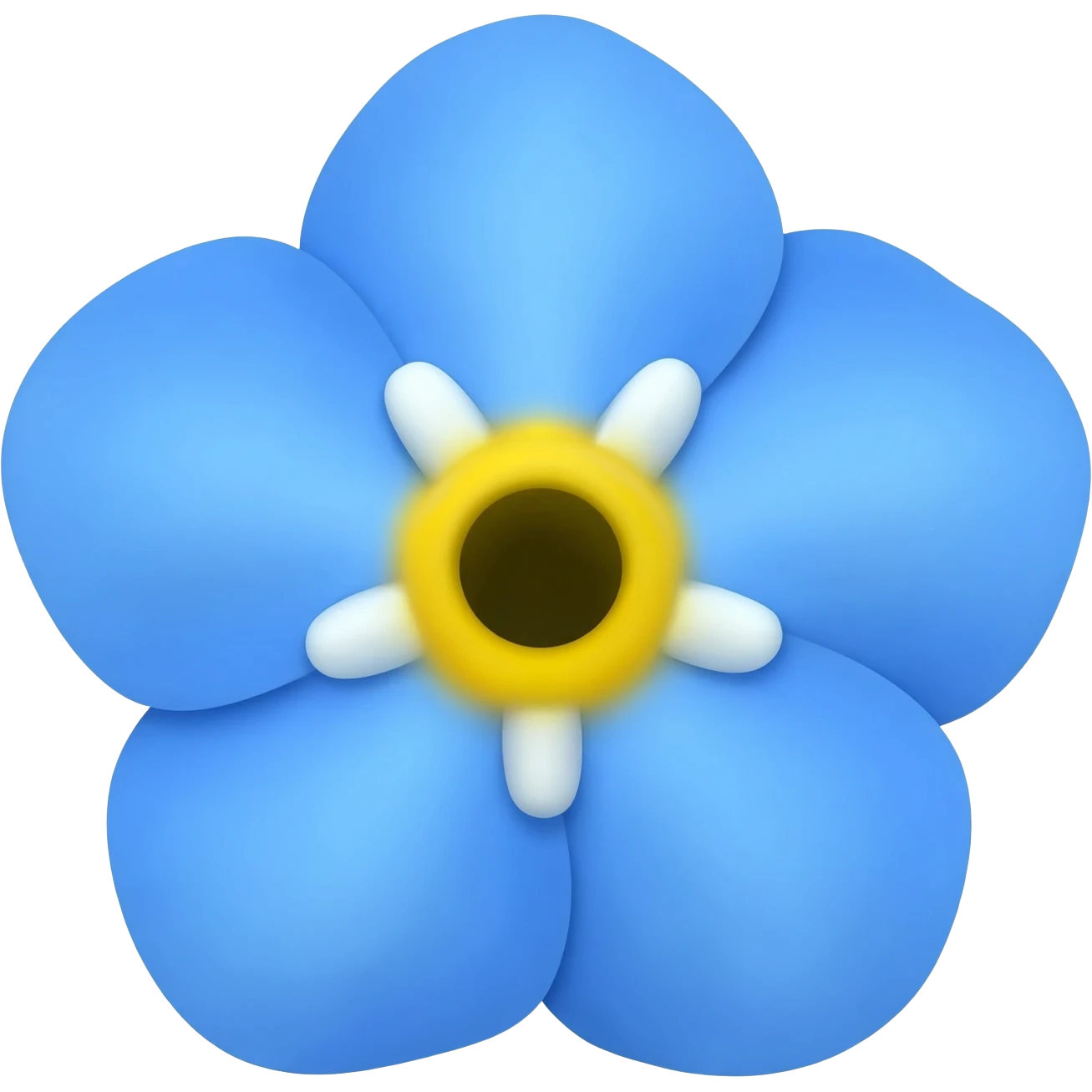 Forget me not flower emoji