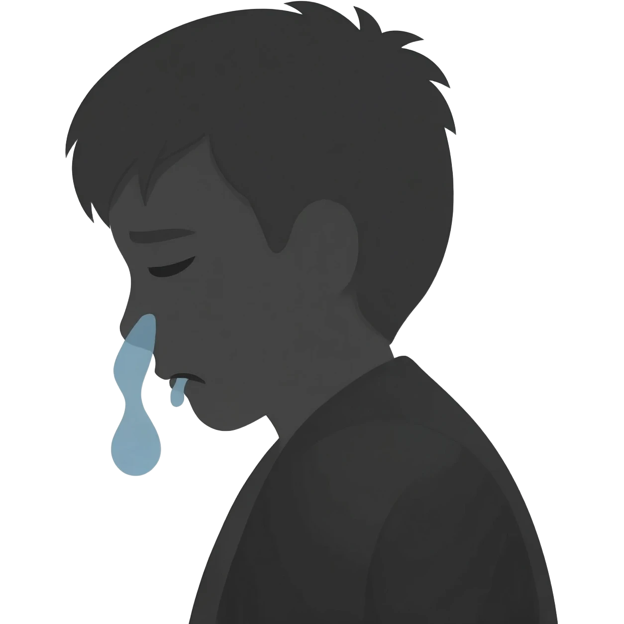 body very tired silhouette emoji