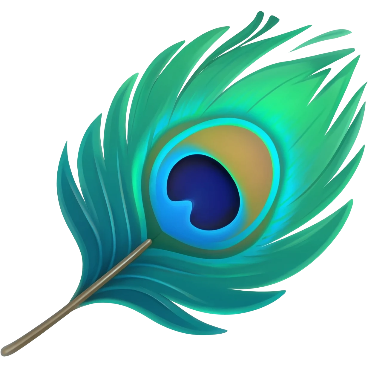 Peacock featherPeacock feather emoji