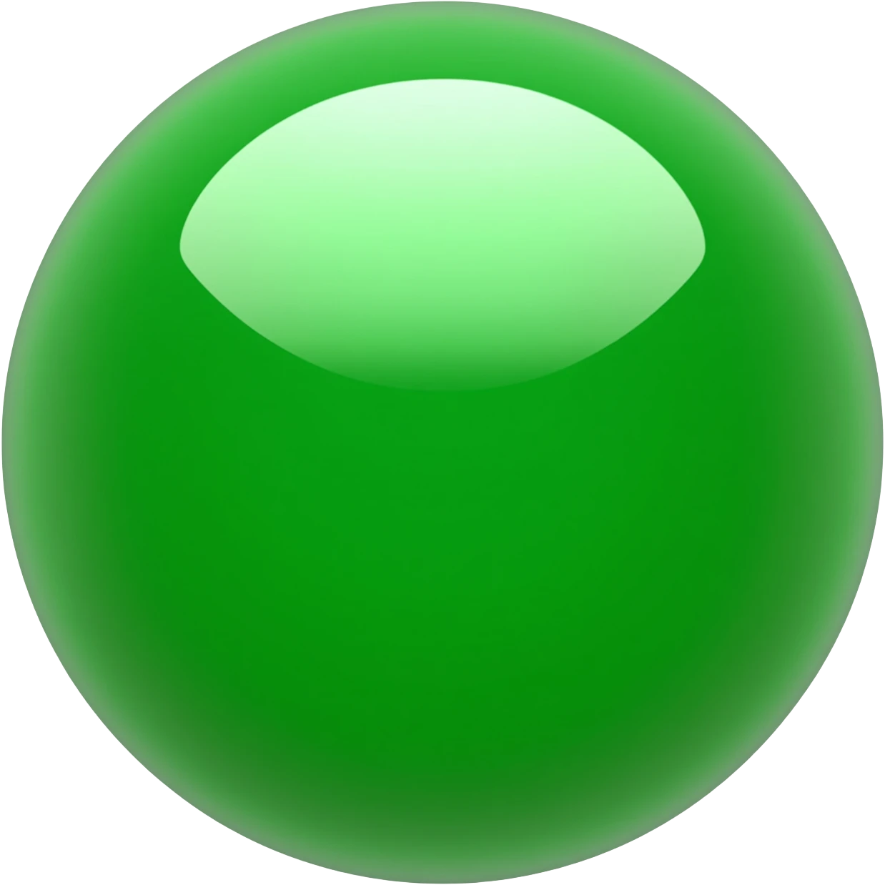 Green bullet point-orb-circle emoji